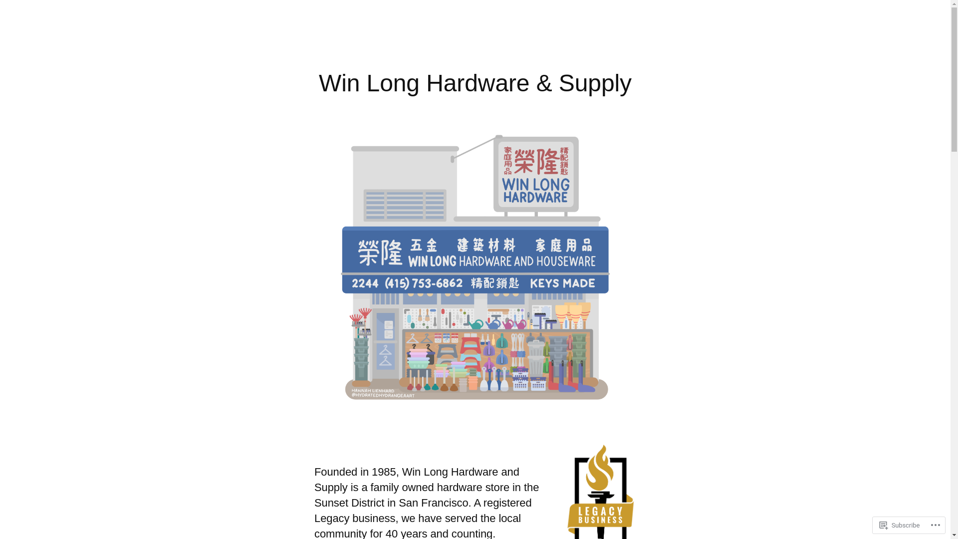 website screenshot of https://winlonghardware.supply/