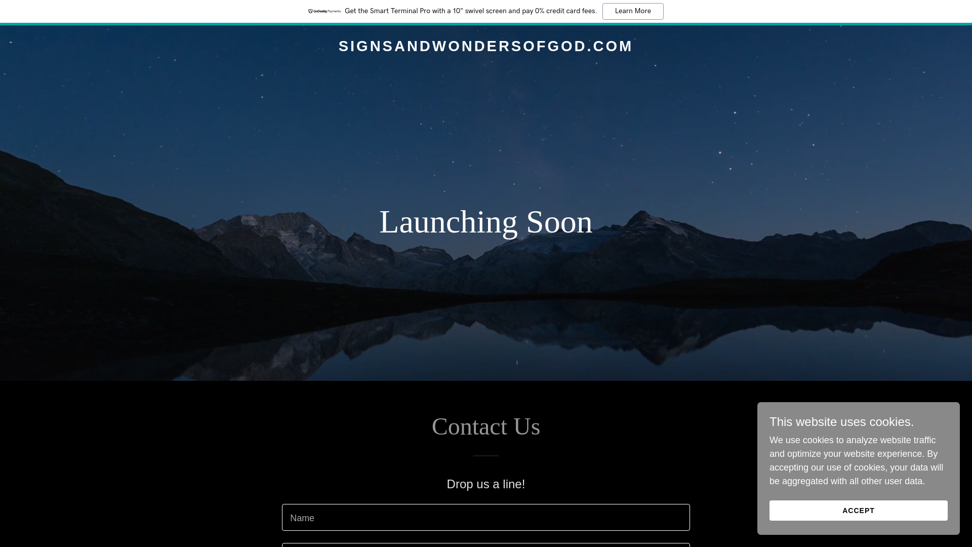 website screenshot of https://signsandwondersofgod.com/