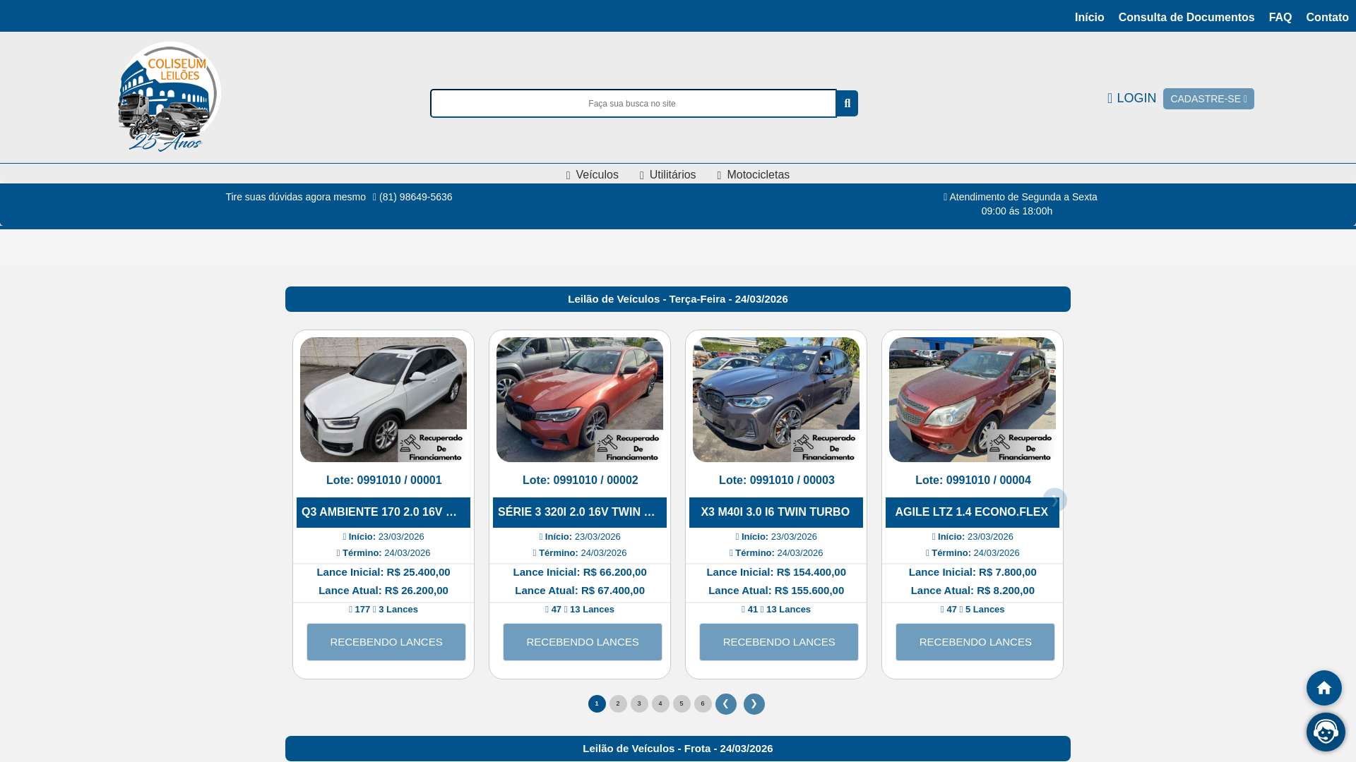 website screenshot of https://coliseumleiloess.com/
