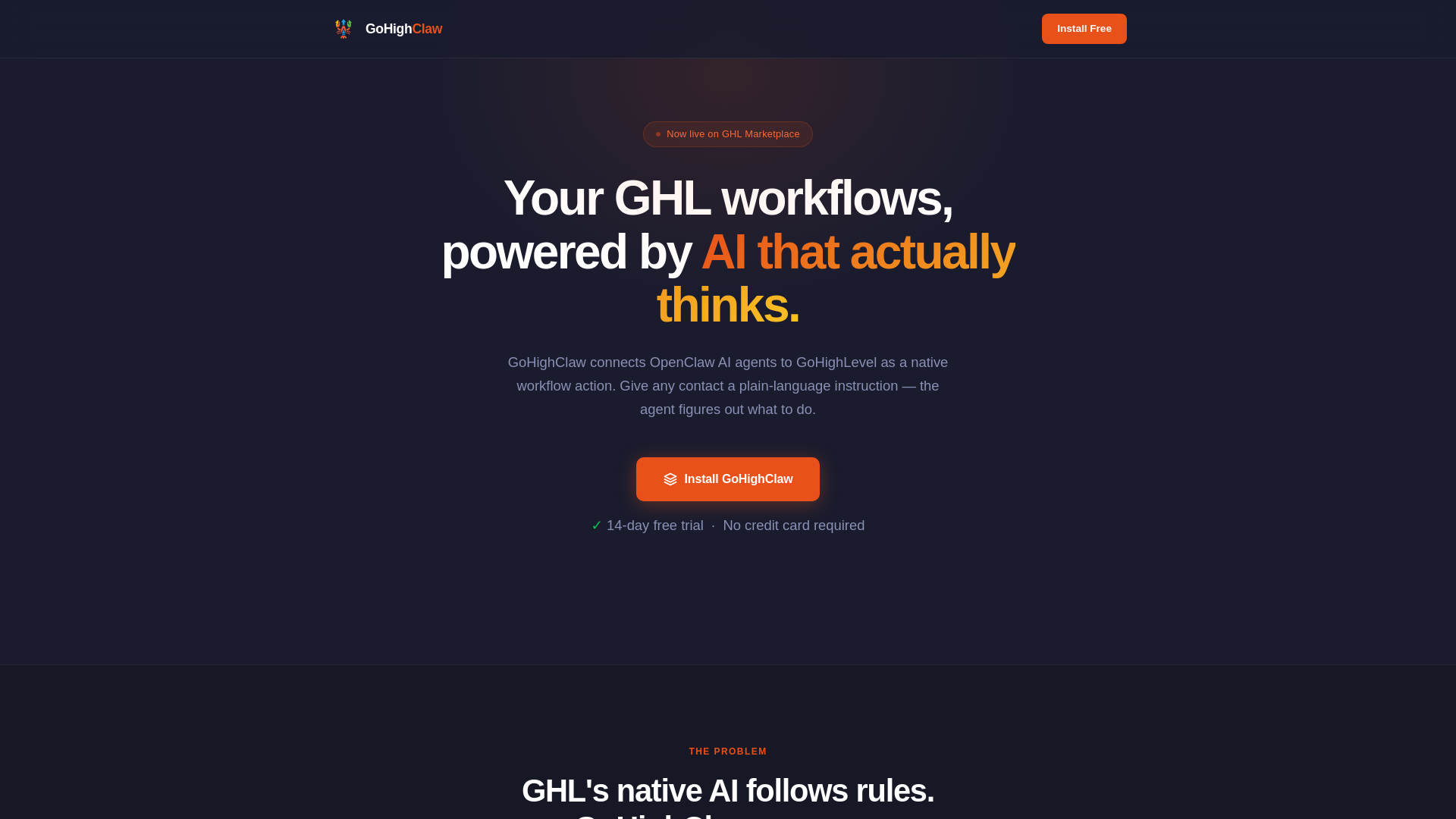 website screenshot of https://gohighclaw.pages.dev/