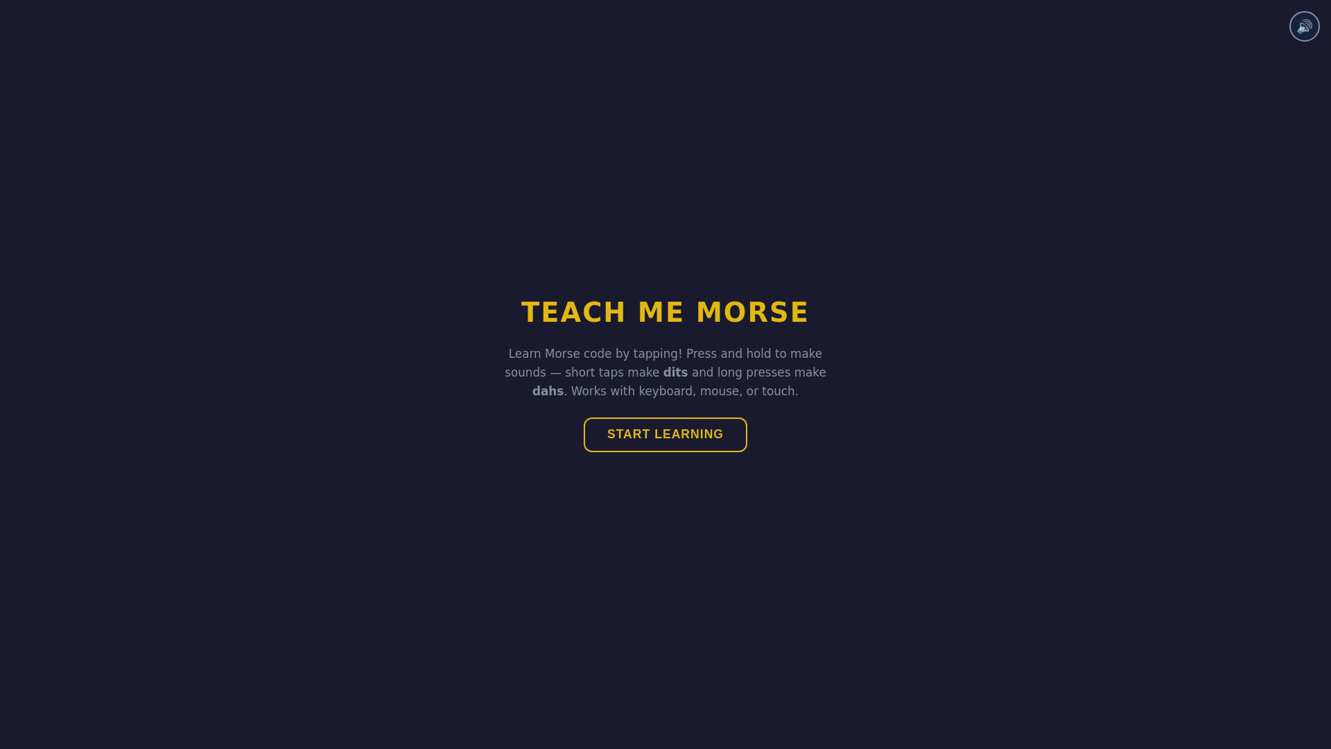 website screenshot of https://teachmemorse.pages.dev/