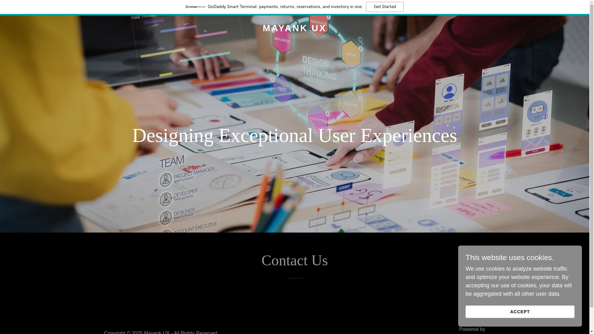 website screenshot of https://mayankux.com/