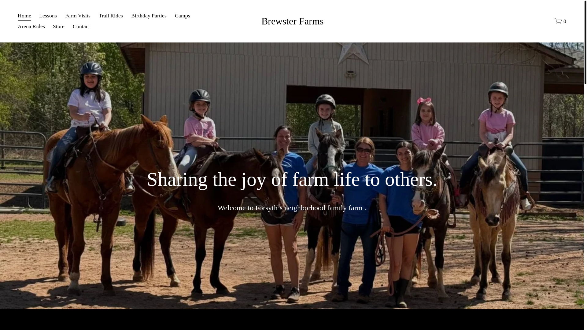 website screenshot of https://brewsterfarms.net/