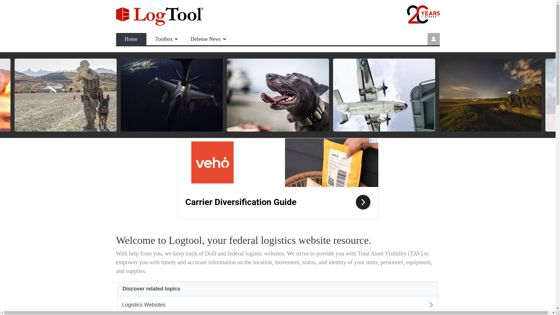 website screenshot of https://www.logtool.com/