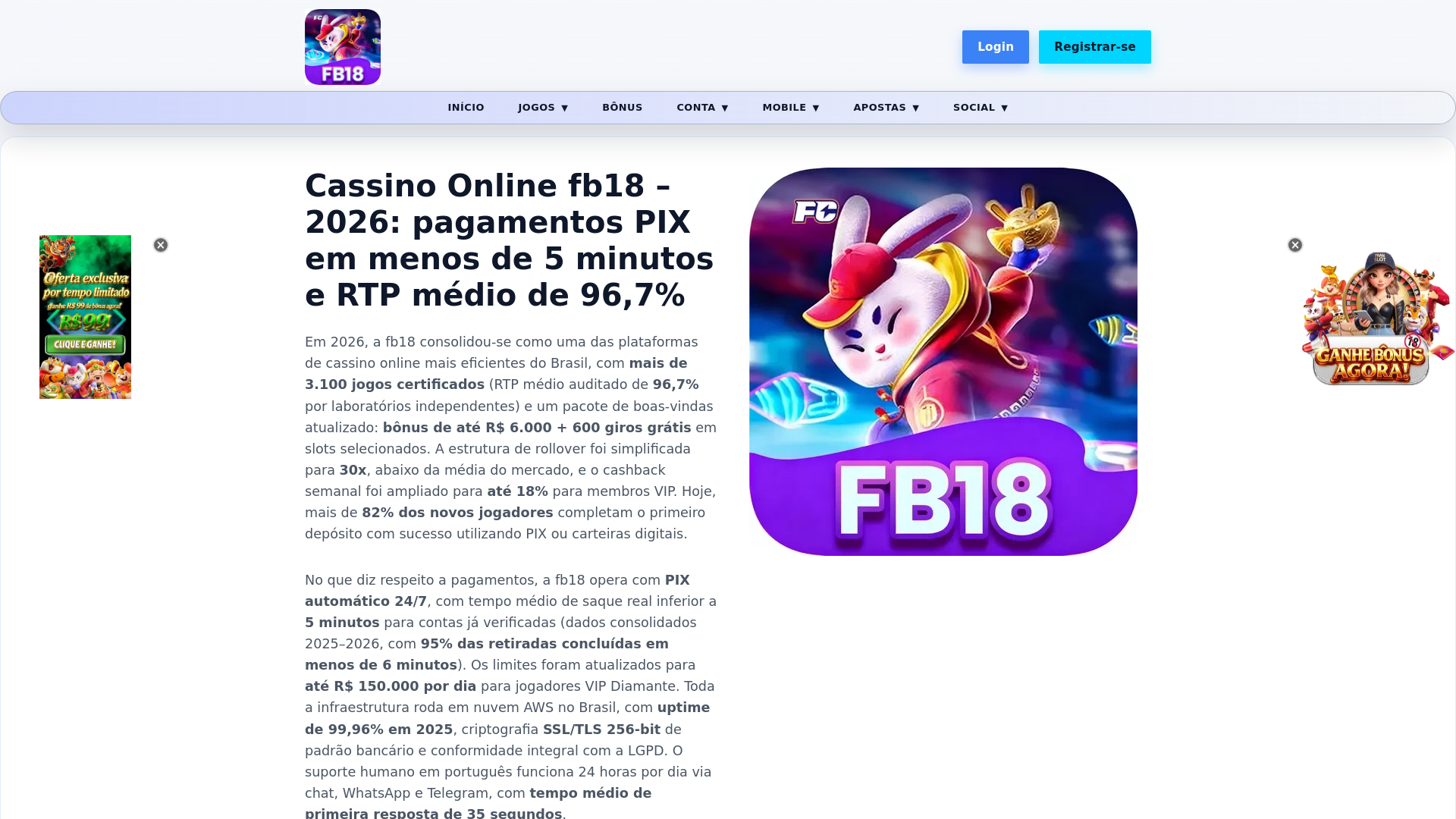 website screenshot of https://fb18q.com/