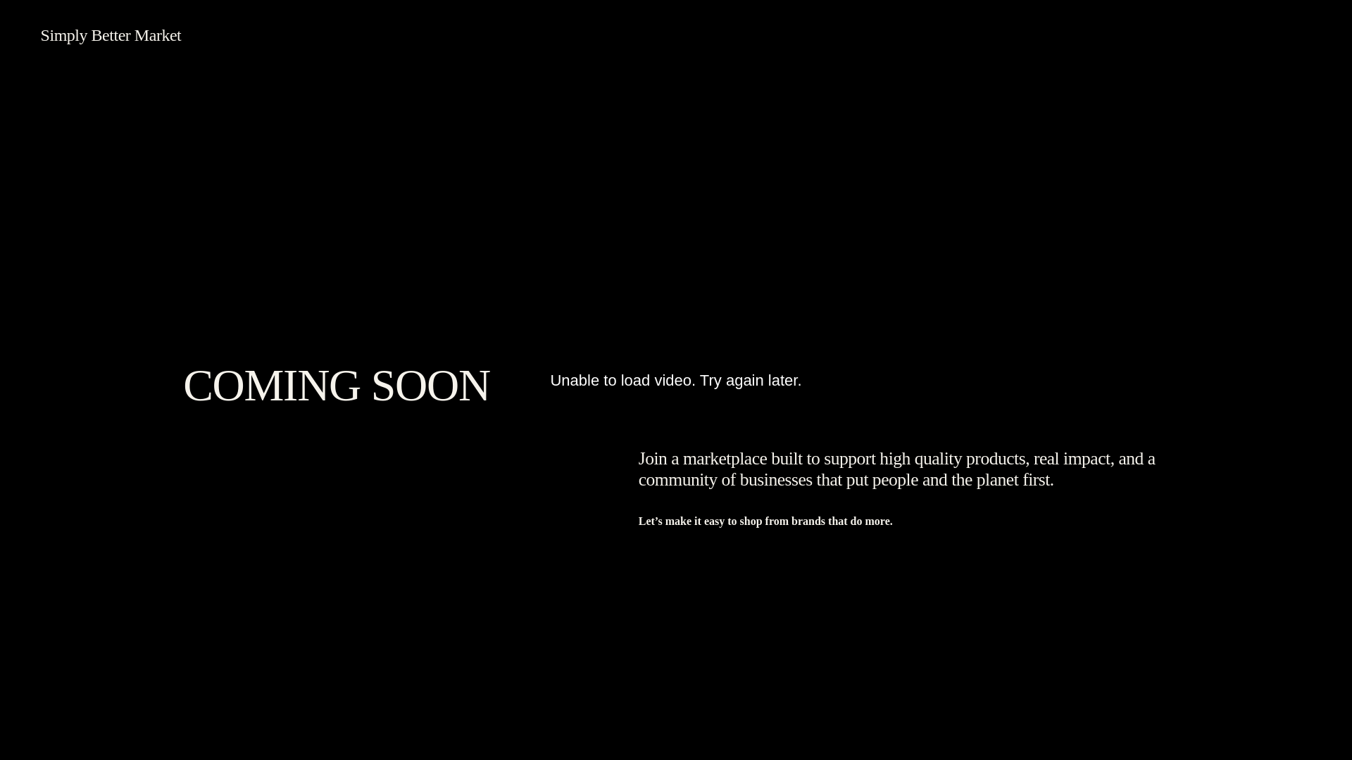 website screenshot of https://simplybettermarket.com/