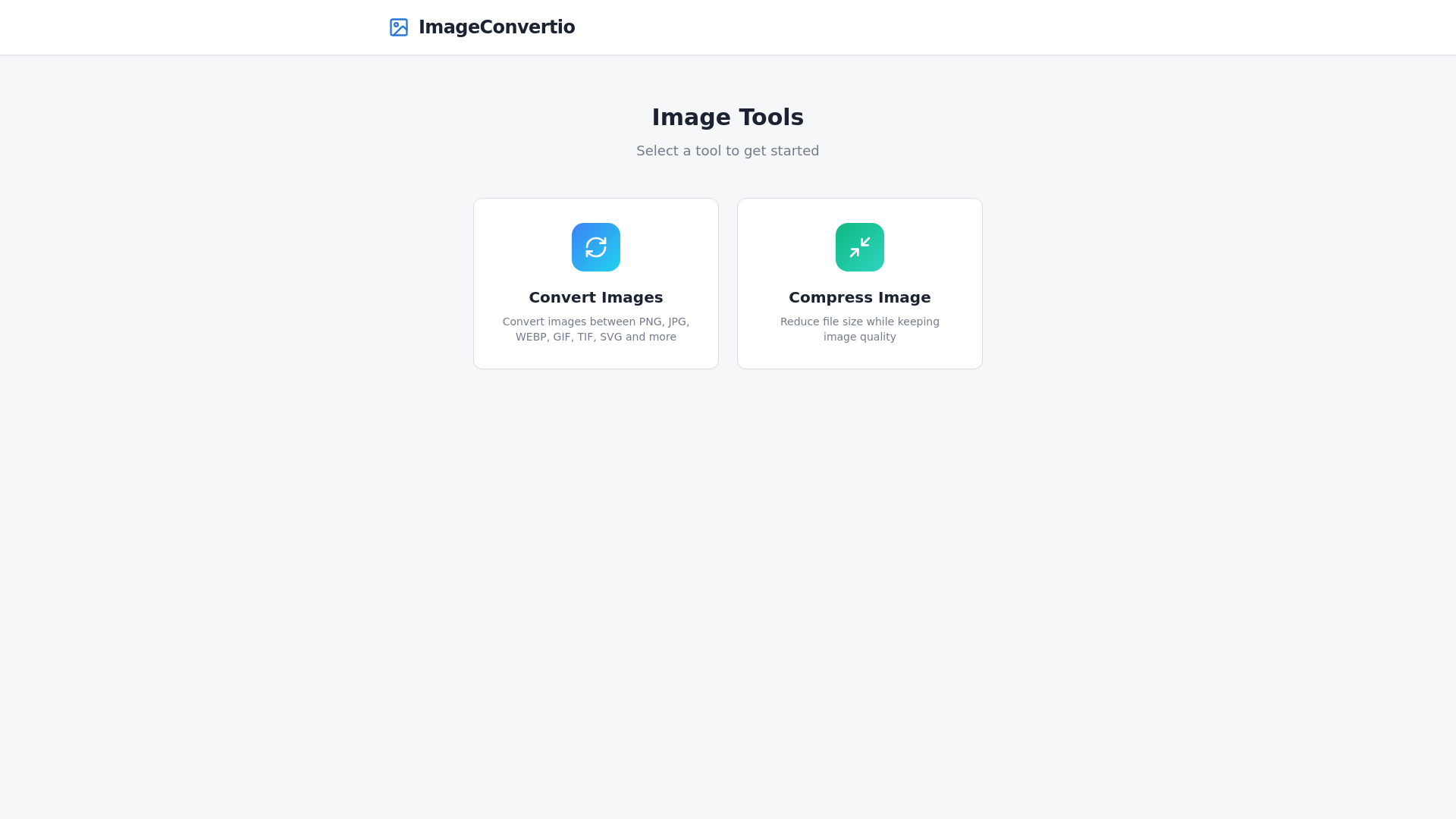 website screenshot of https://imageconvertio.com/