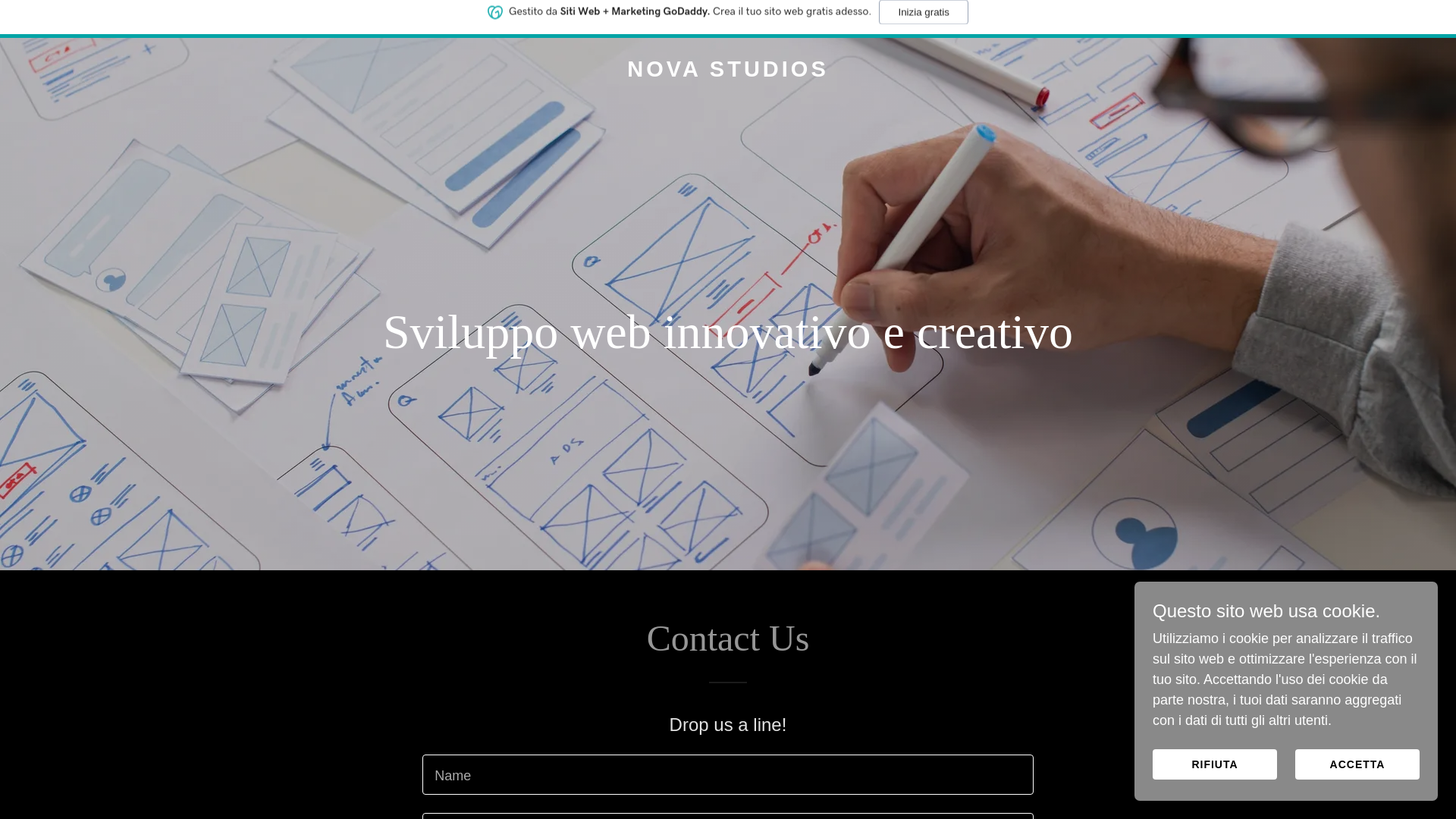 website screenshot of https://novastudiosofficial.com/