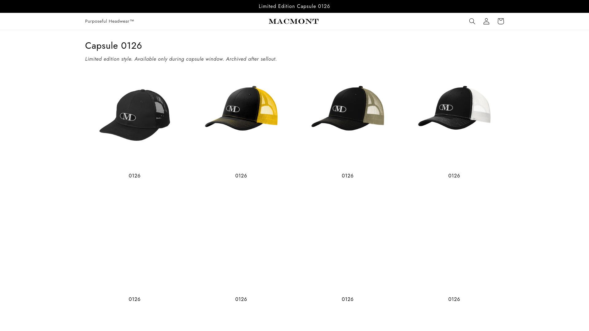 website screenshot of https://montheadwear.com/