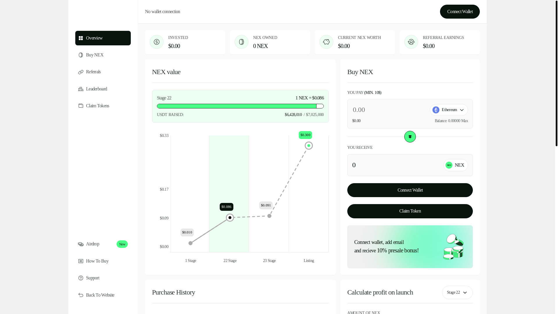 website screenshot of https://nexchain.pages.dev/
