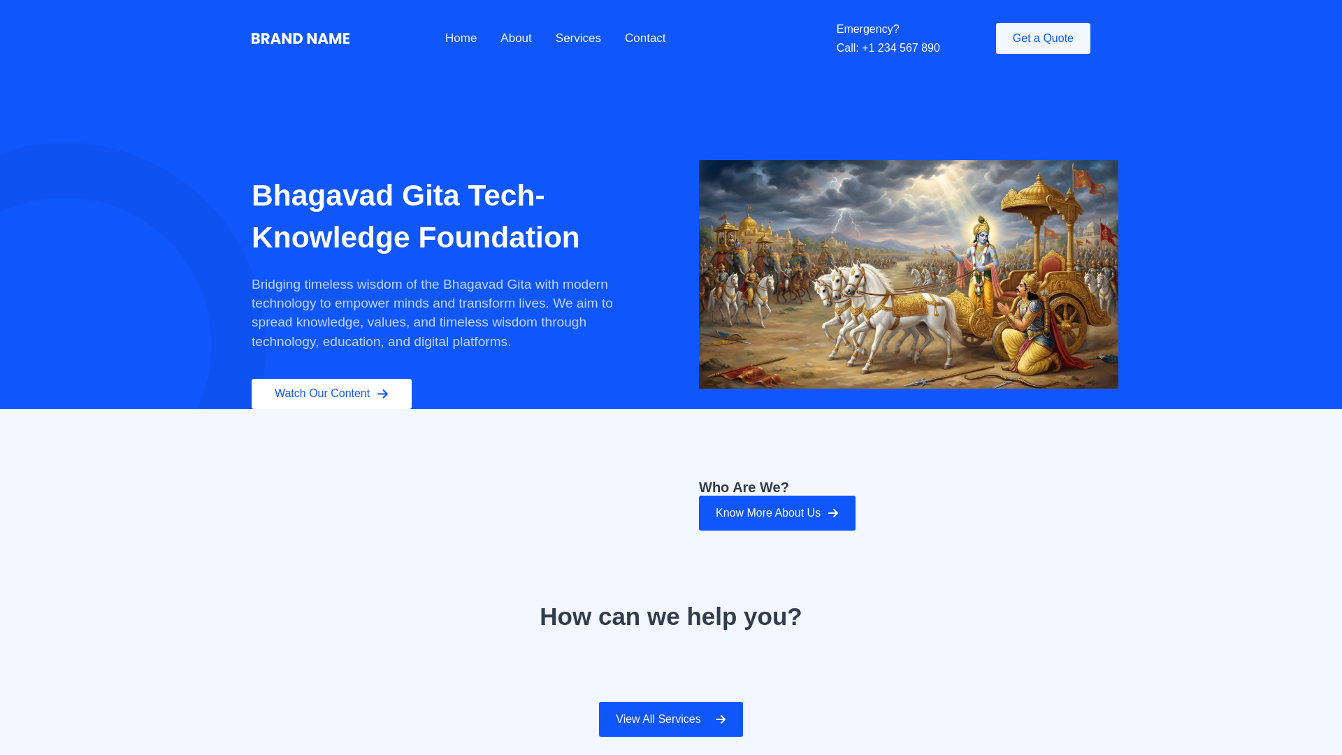 website screenshot of https://bgtkfoundation.org/