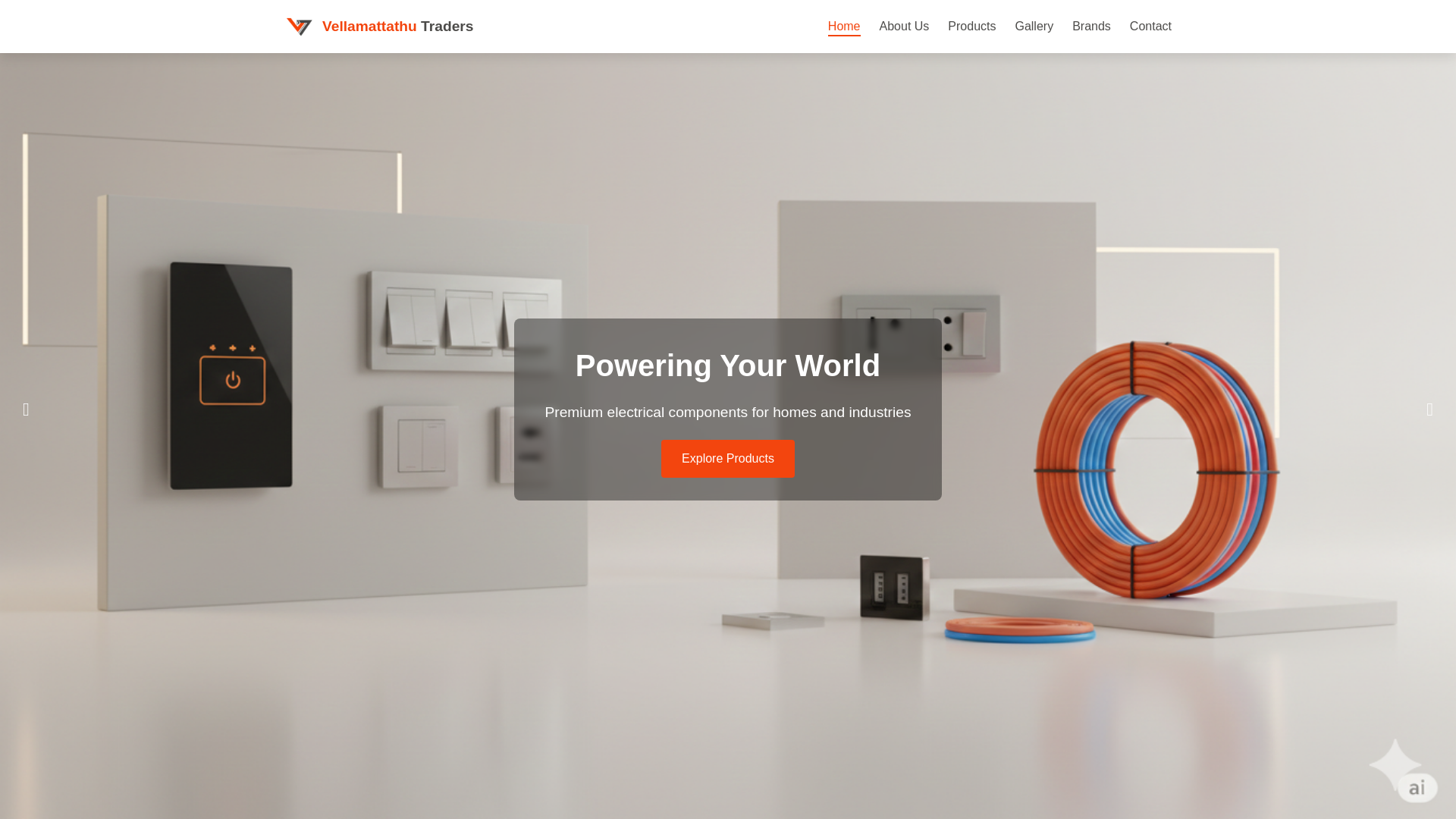 website screenshot of https://vellamattathutraders.pages.dev/