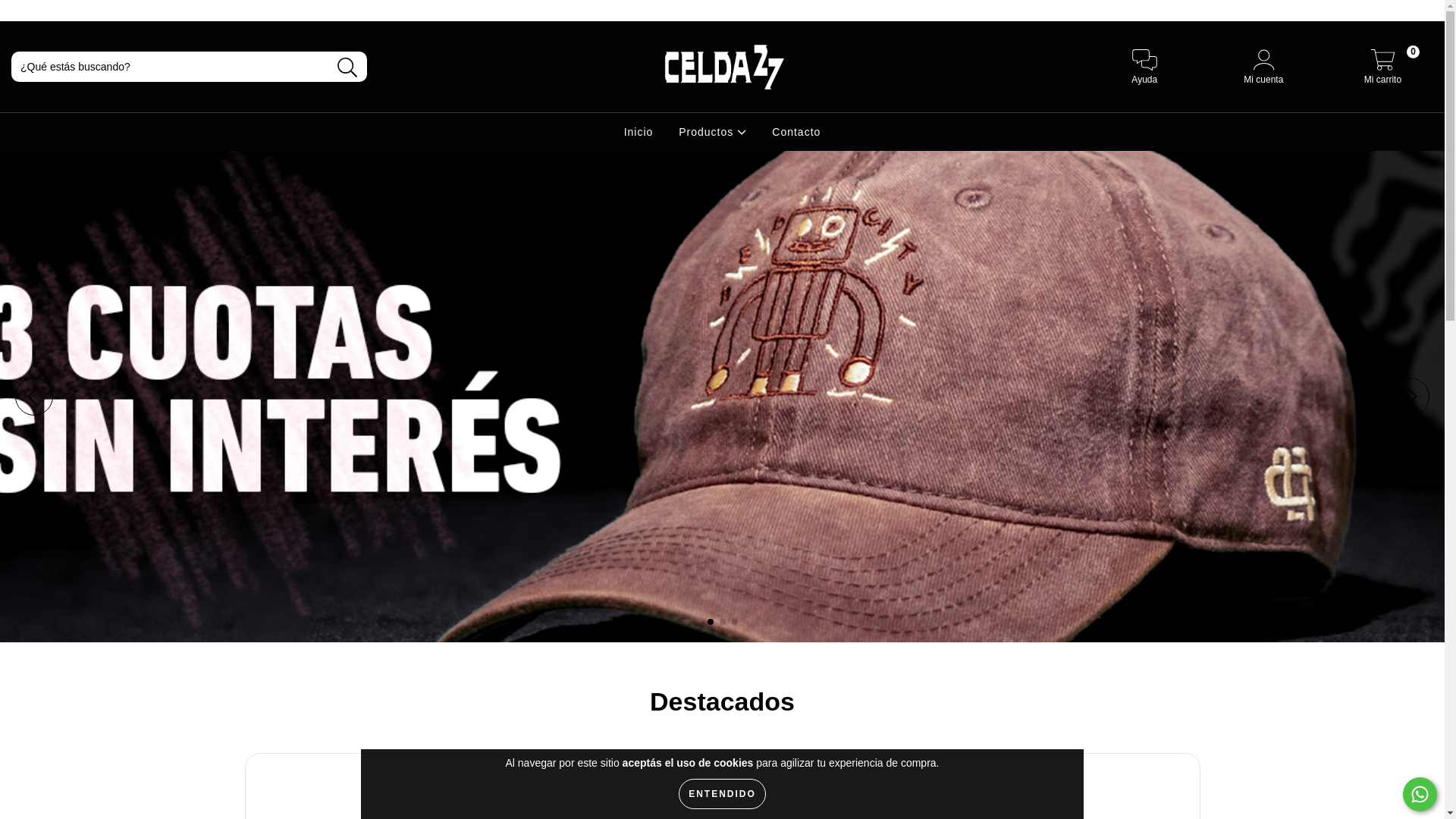 website screenshot of https://celda27.com.ar/