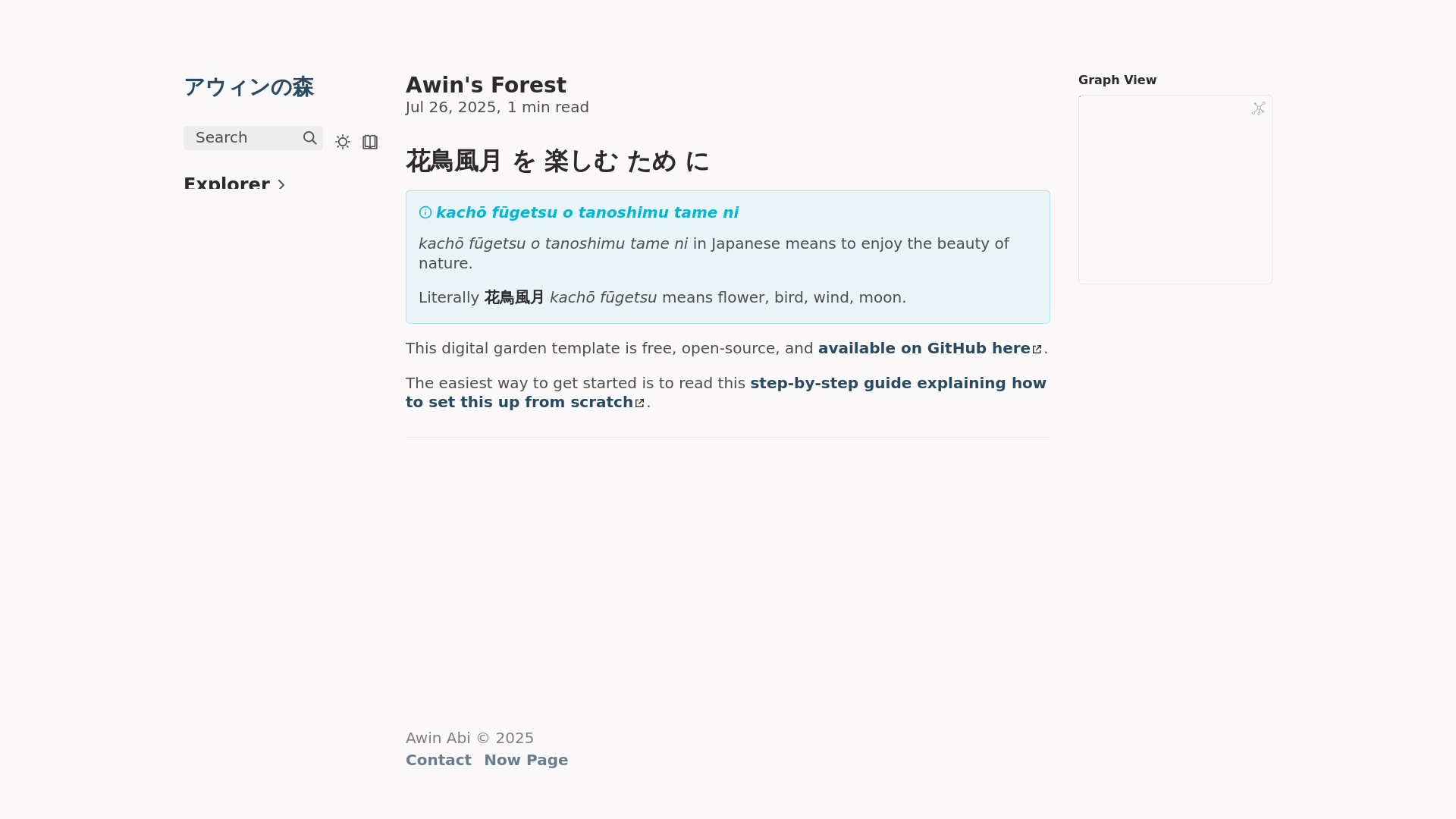 website screenshot of https://awinabi.pages.dev/