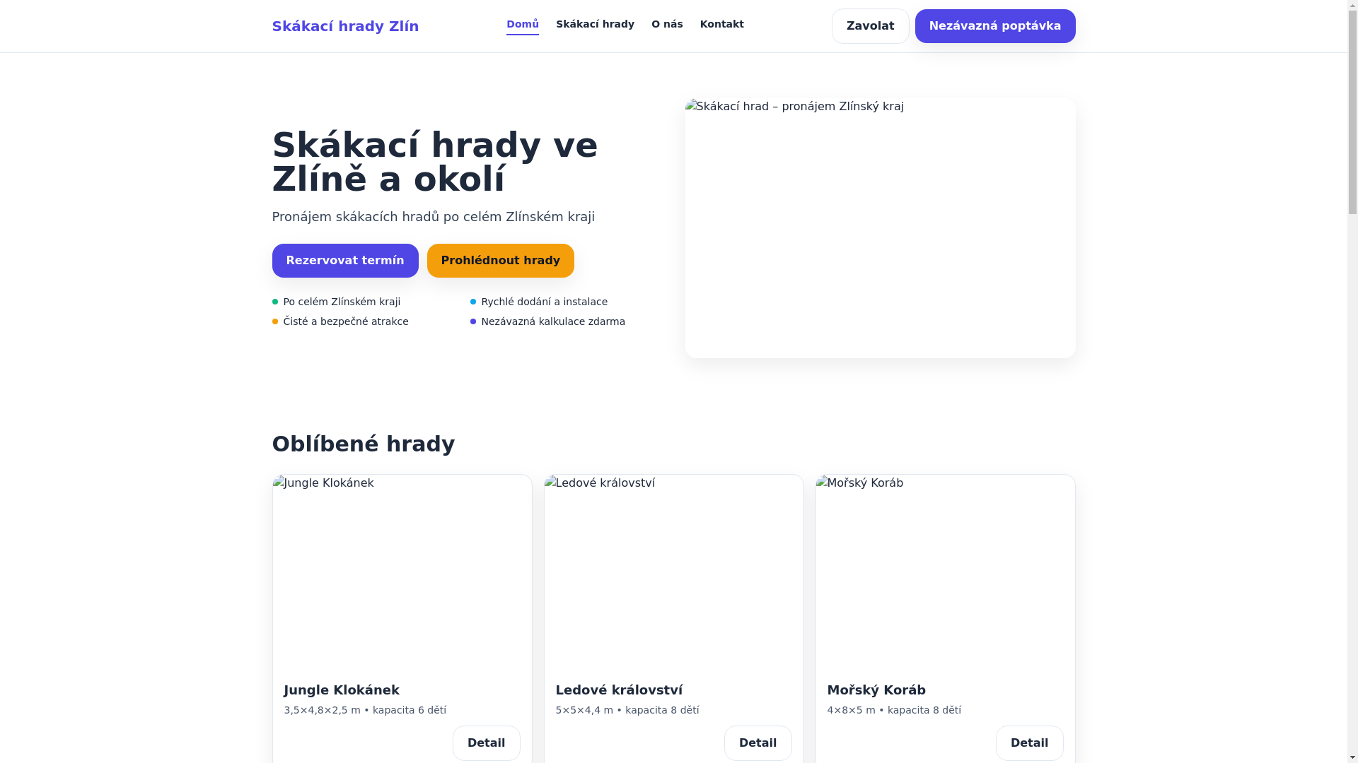 website screenshot of https://skakacihradzlin.pages.dev/