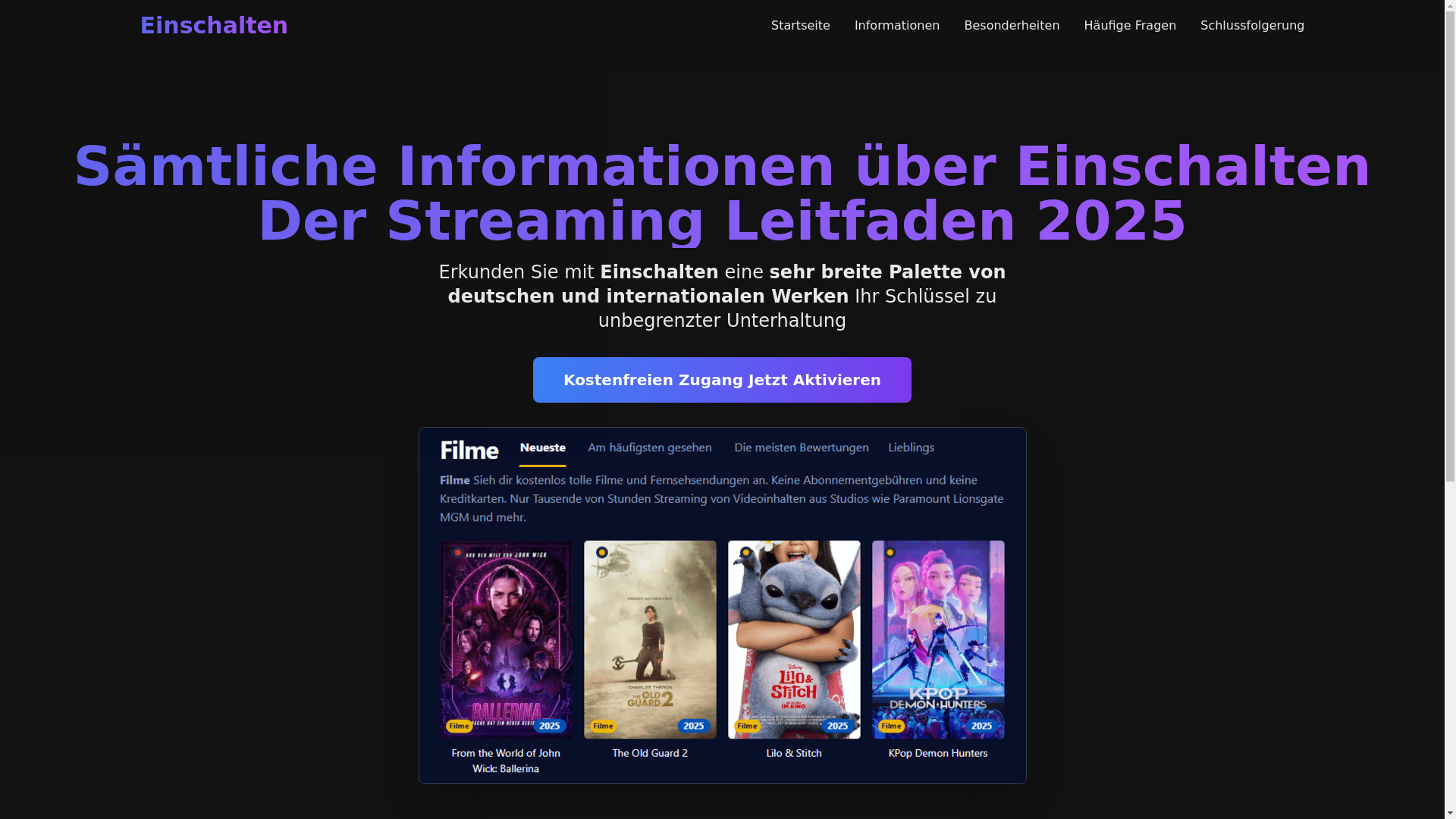 website screenshot of https://einschalten-tb9n.pages.dev/