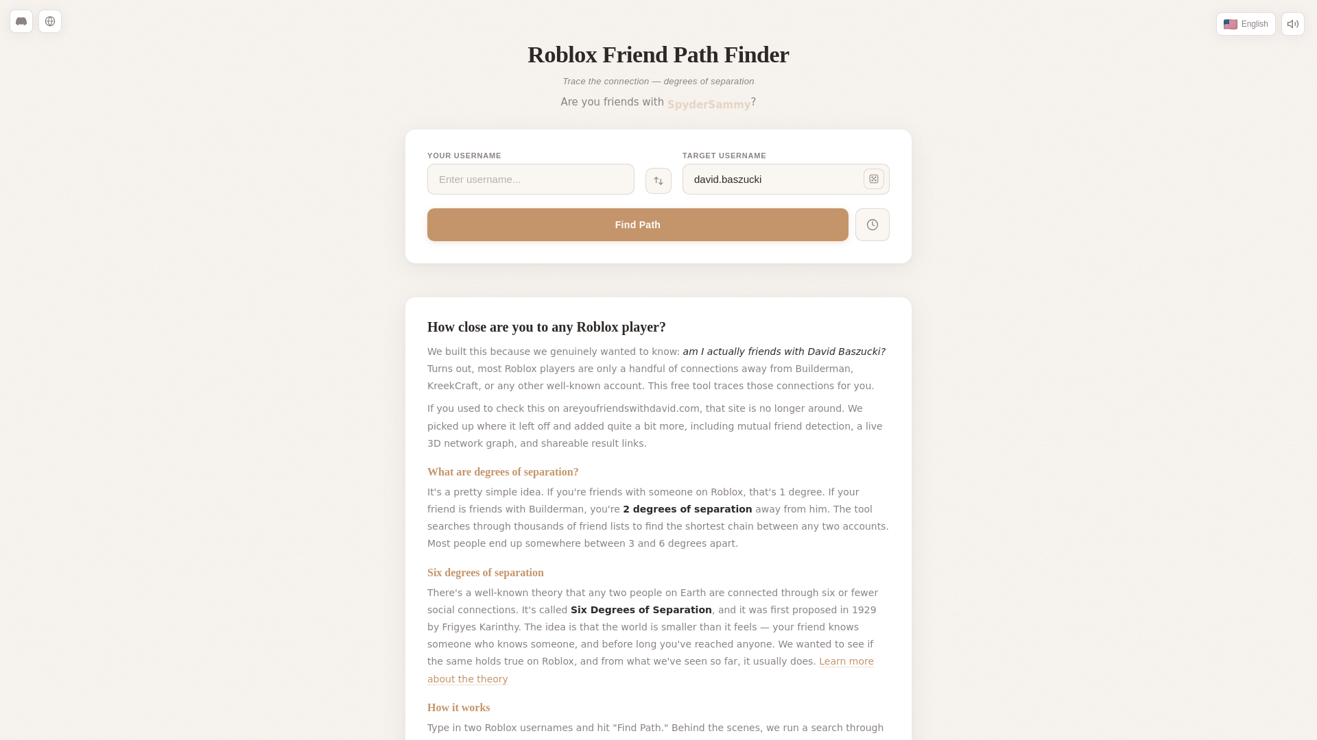 website screenshot of https://friendpath.arbastro.com/
