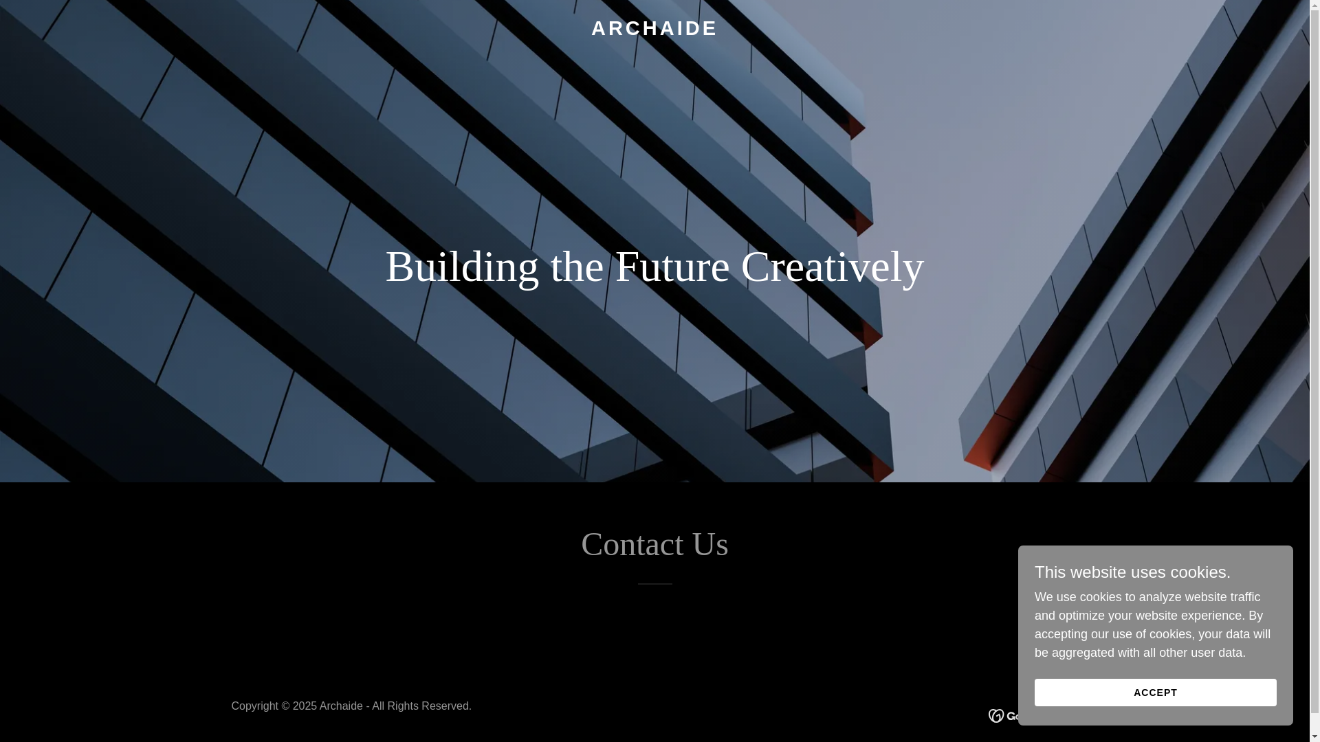 website screenshot of https://archaide.in/