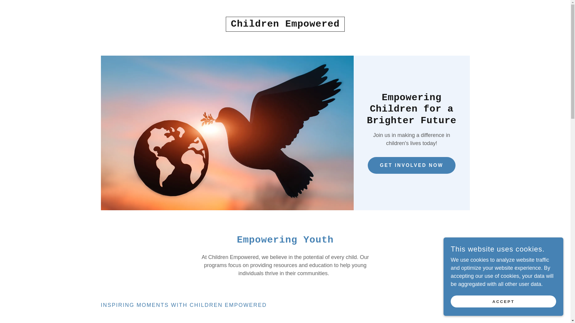 website screenshot of https://childrenempowered.org/