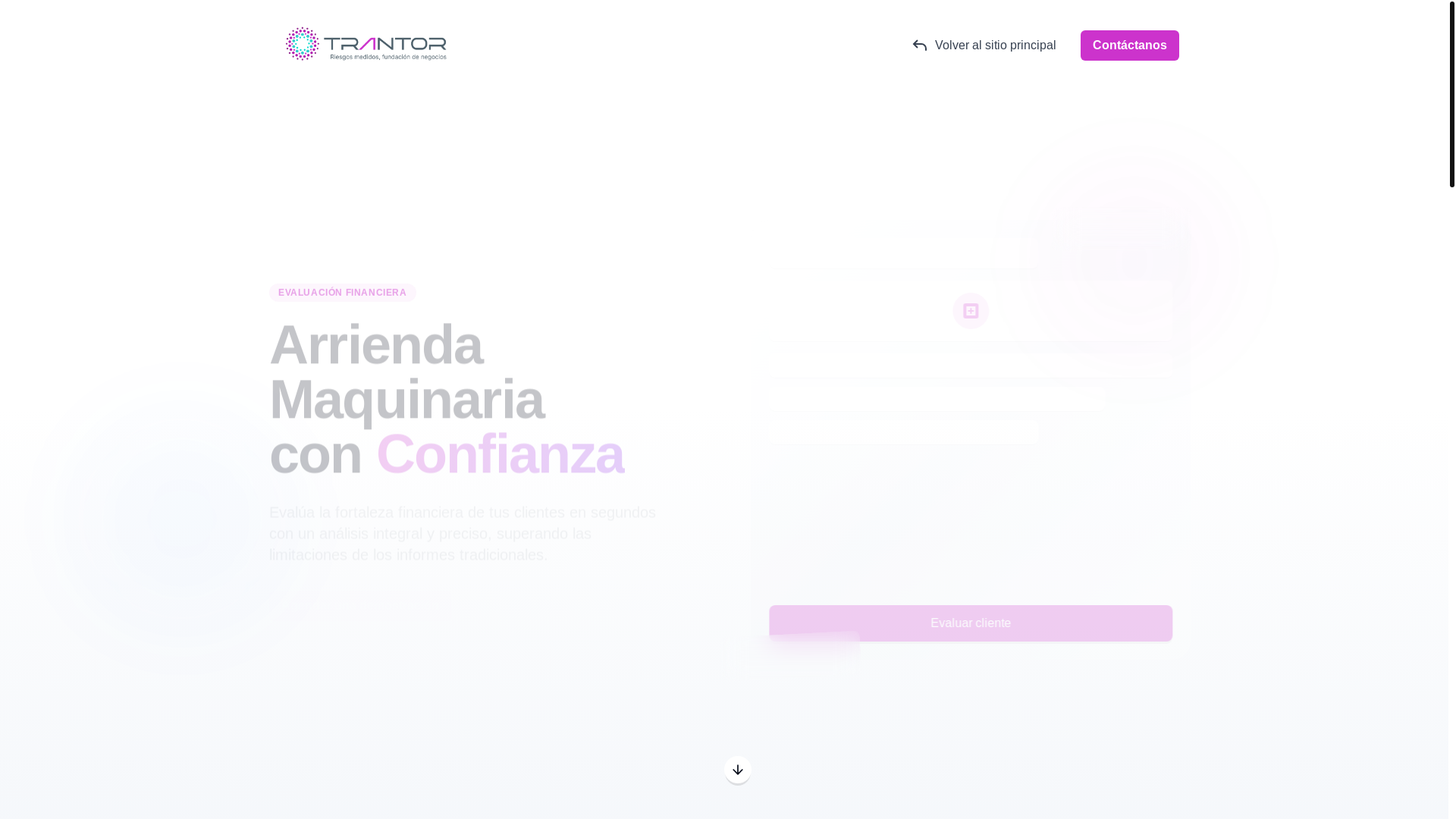 website screenshot of https://trantor-landing-maquinaria.pages.dev/