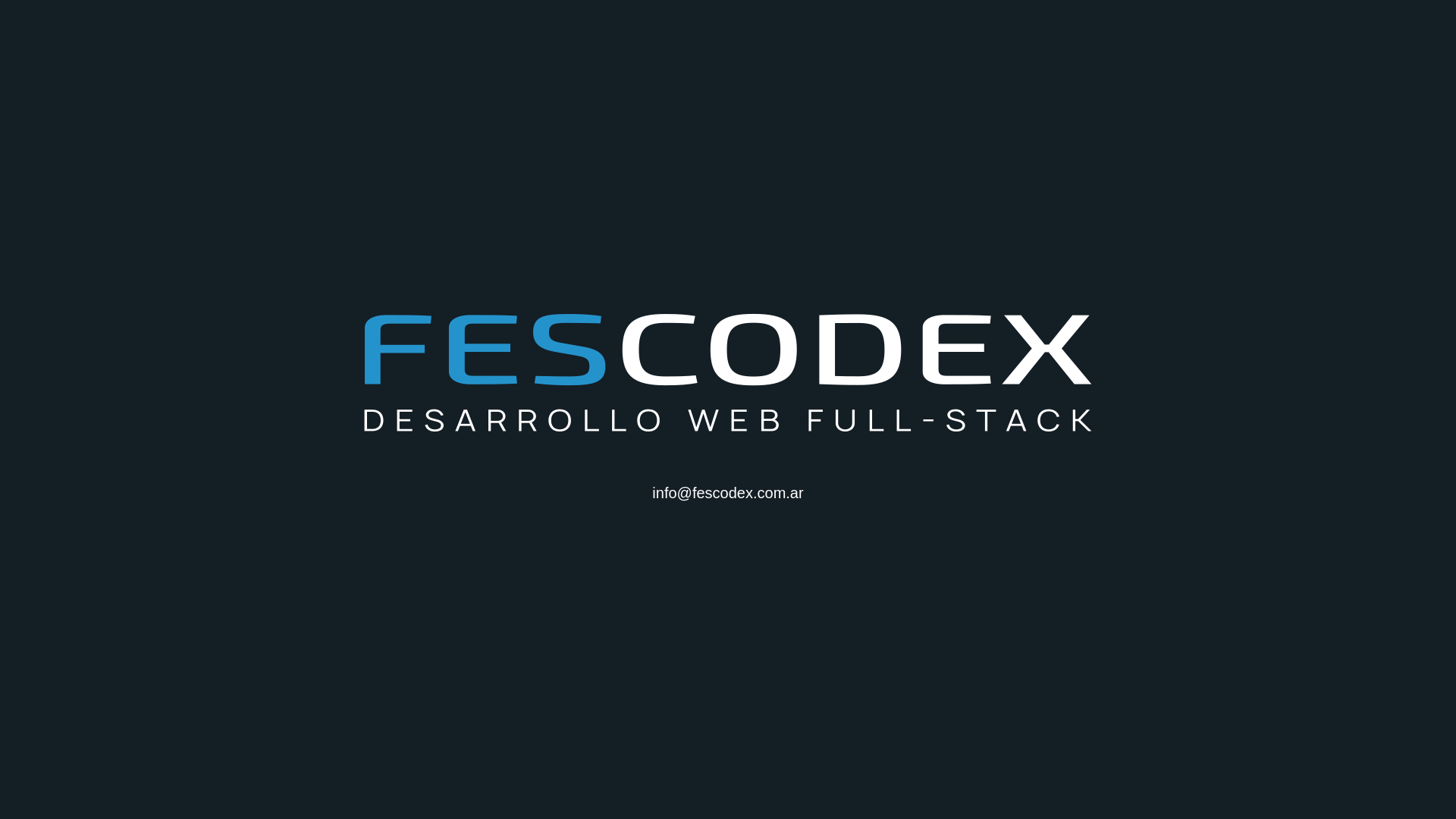 website screenshot of https://fescodex.com.ar