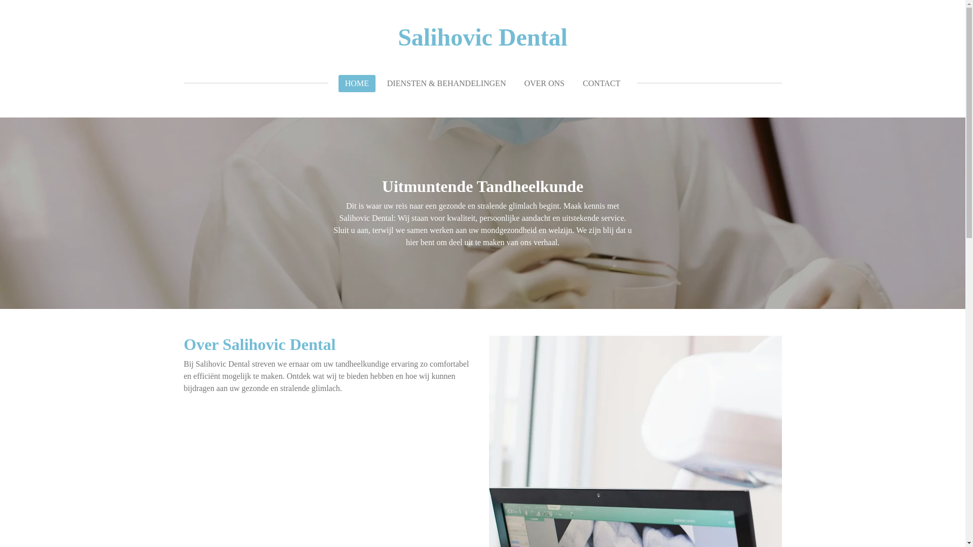 website screenshot of https://salihovicdental.nl/