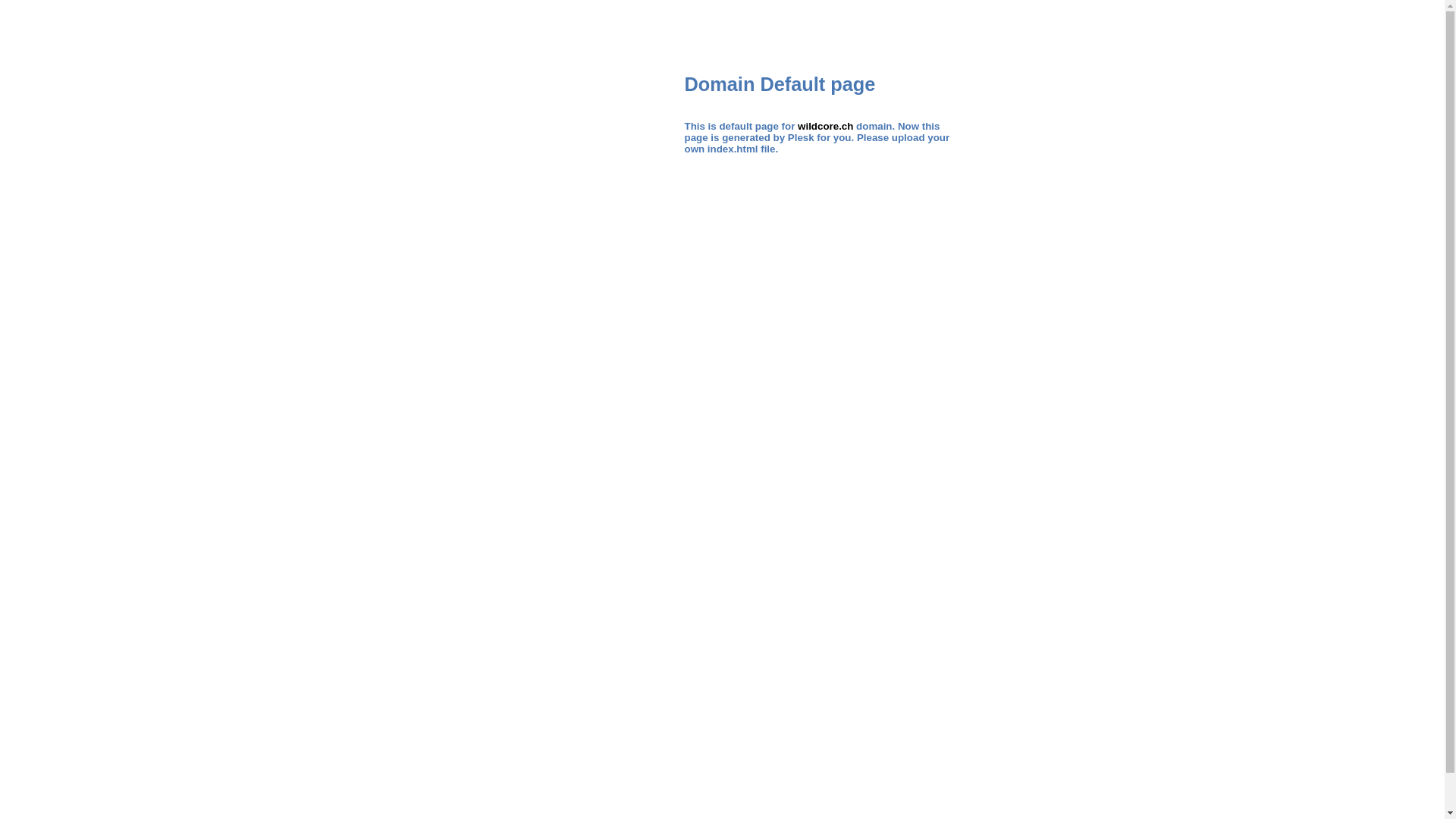 website screenshot of https://wildcore.ch/