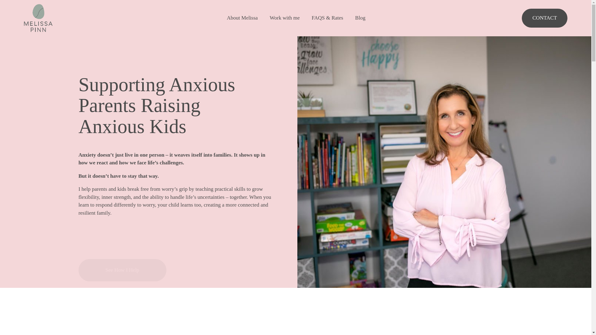 website screenshot of https://melissapinntherapy.com/