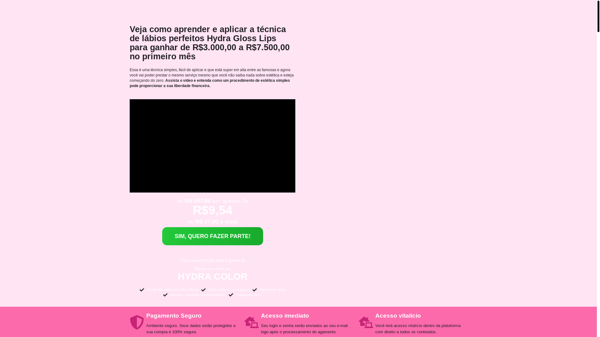 website screenshot of https://belezaplenavip.online/