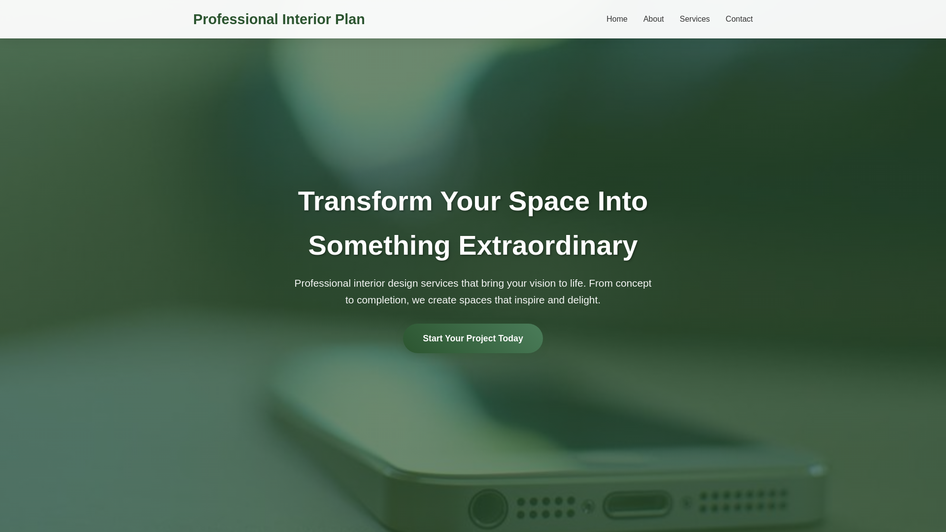 website screenshot of https://professionalinteriorplan.xyz/
