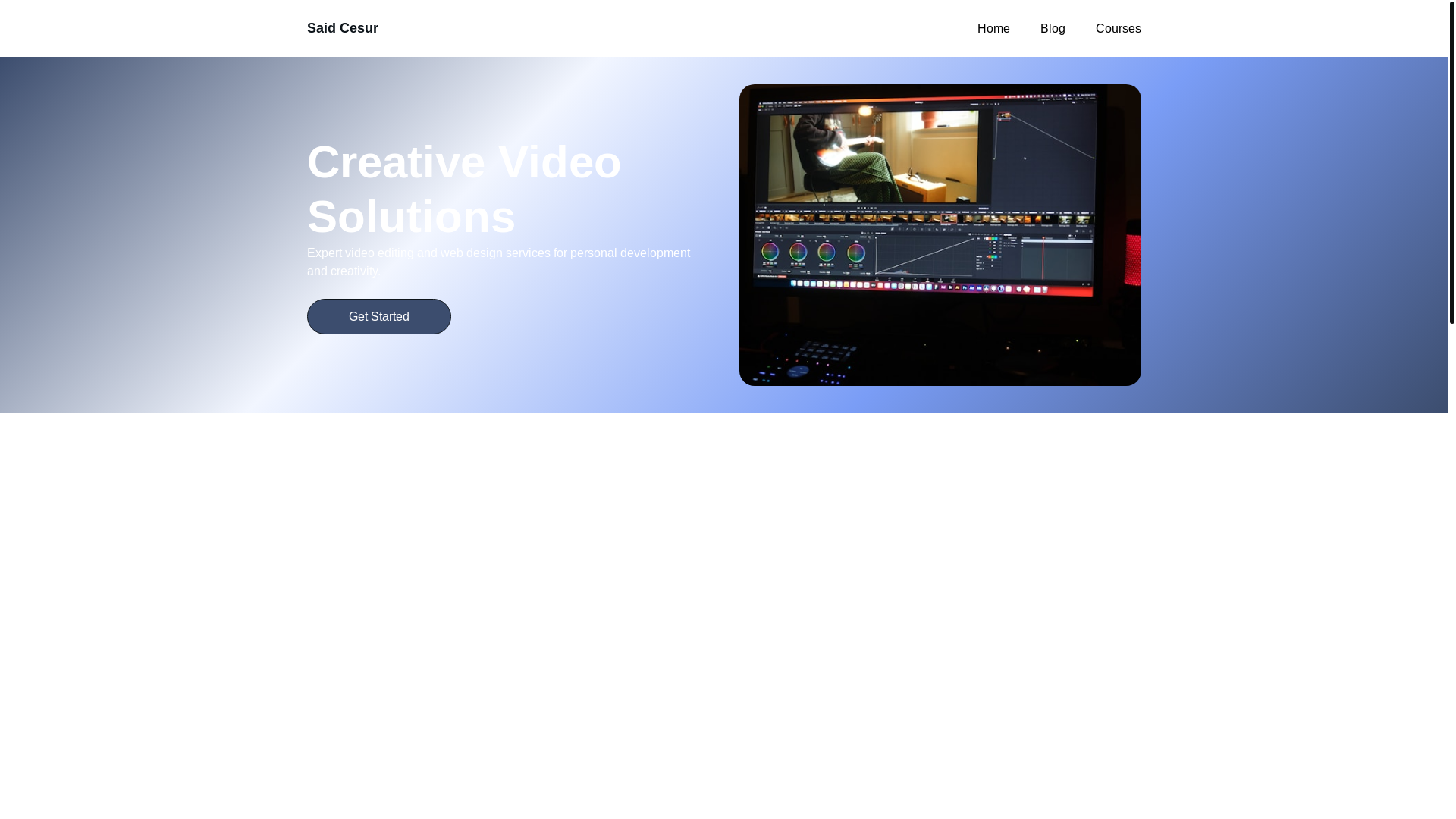website screenshot of https://saidcesur.com/