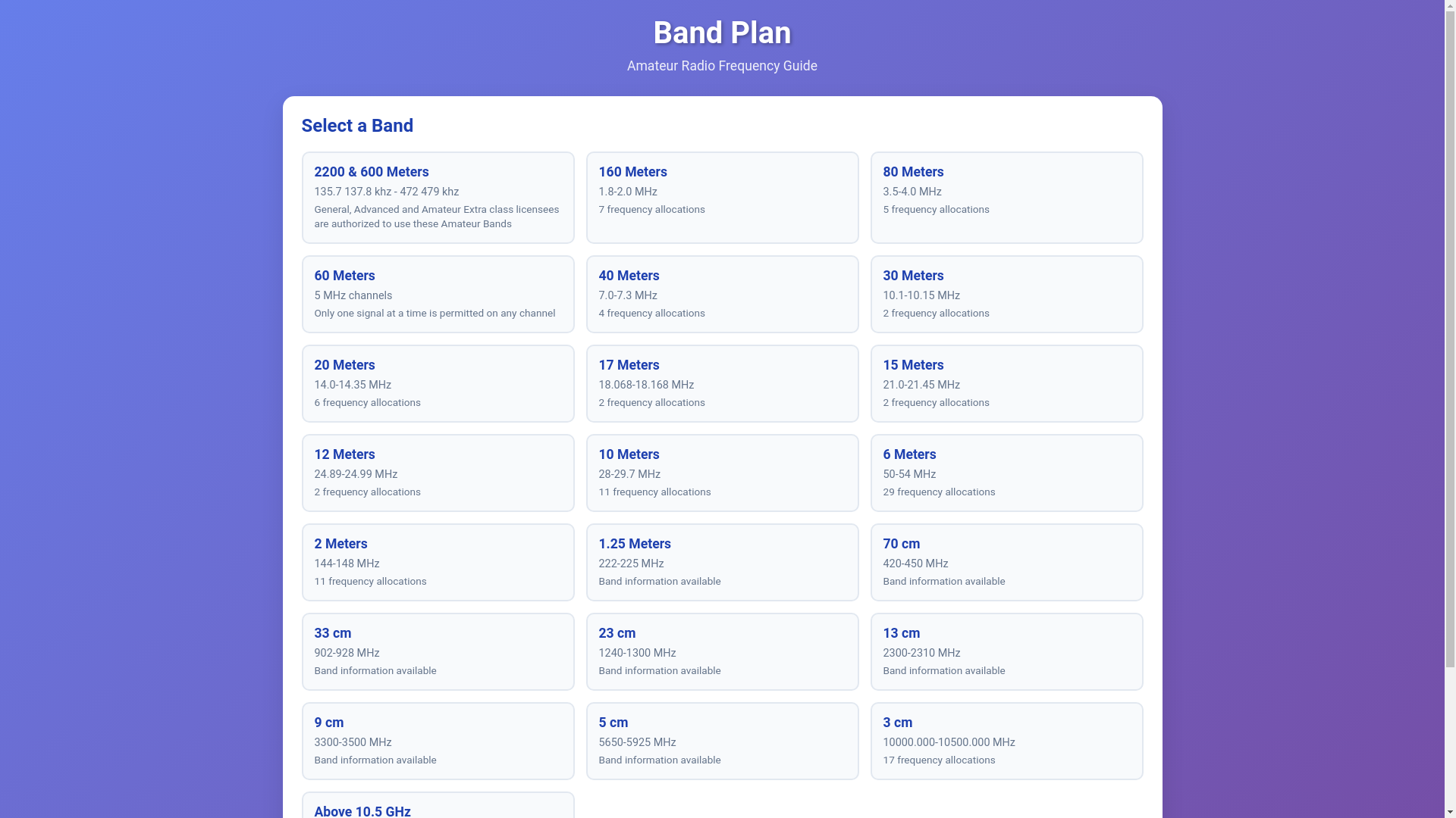 website screenshot of https://bandplan.pages.dev/