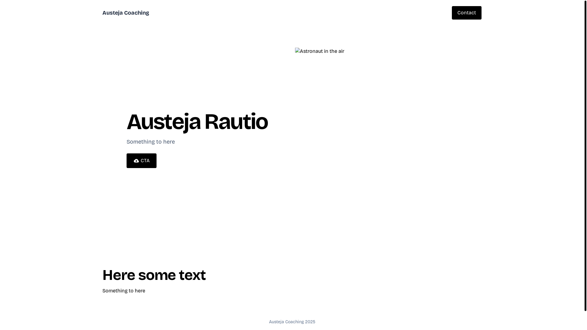 website screenshot of https://austeja-coaching.pages.dev/