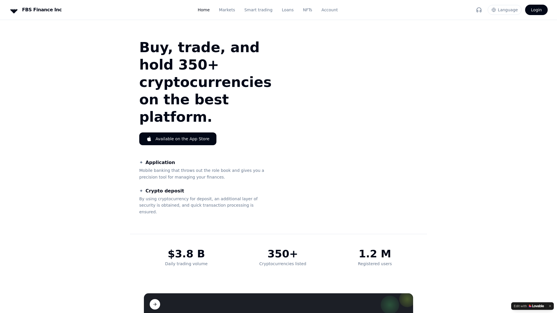 website screenshot of https://fbs-fin.cc/