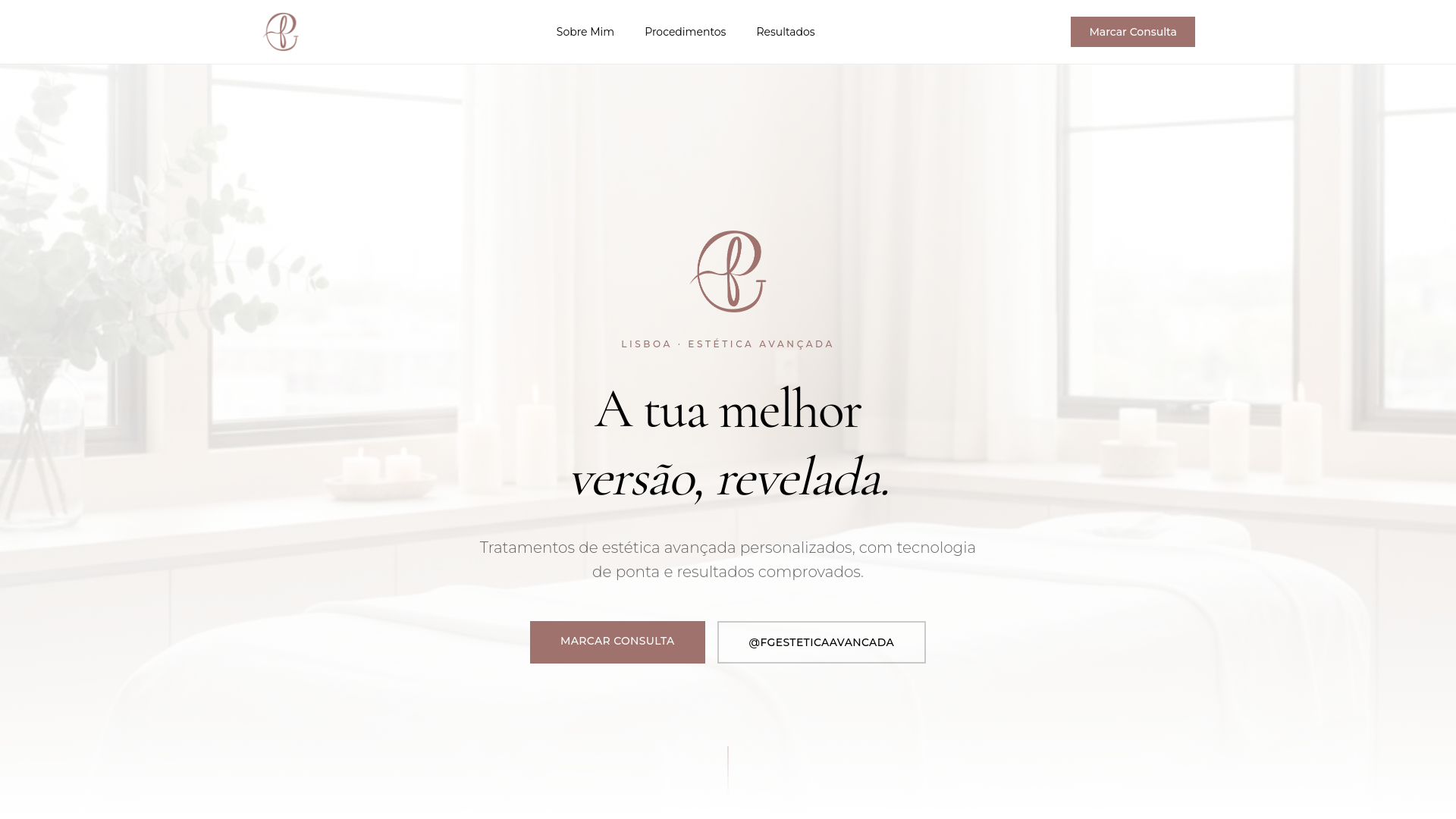 website screenshot of https://fgesteticaavancada.com/