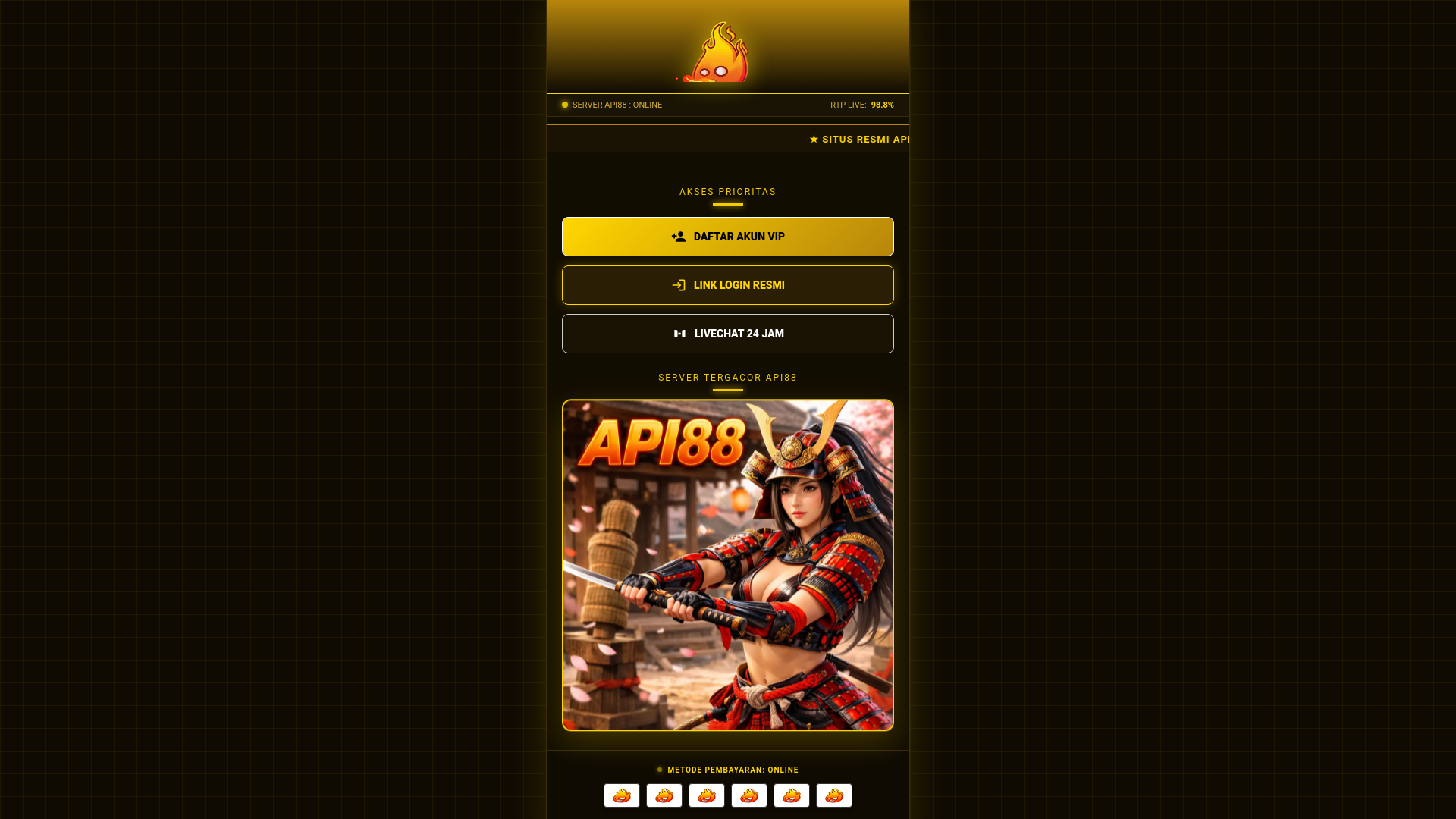 website screenshot of https://api88fiturok.pages.dev/