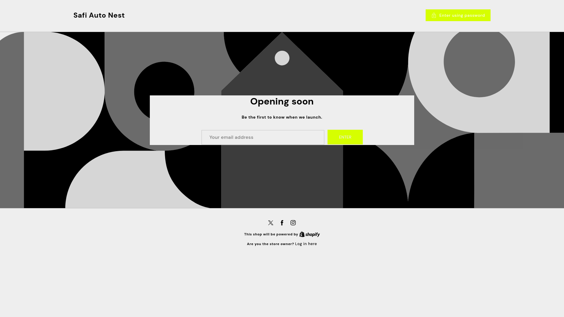 website screenshot of https://safiautonest.com/
