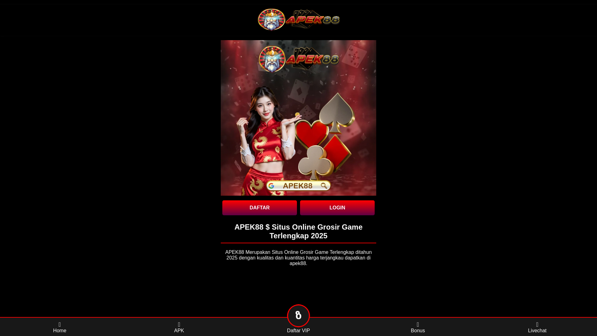 website screenshot of https://apek88-rank1-apek88.pages.dev/