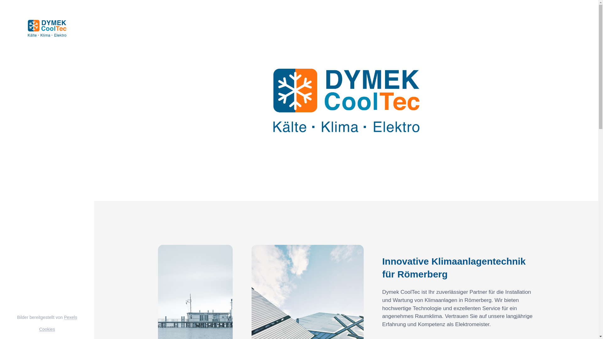 website screenshot of https://dymekcooltec.de/