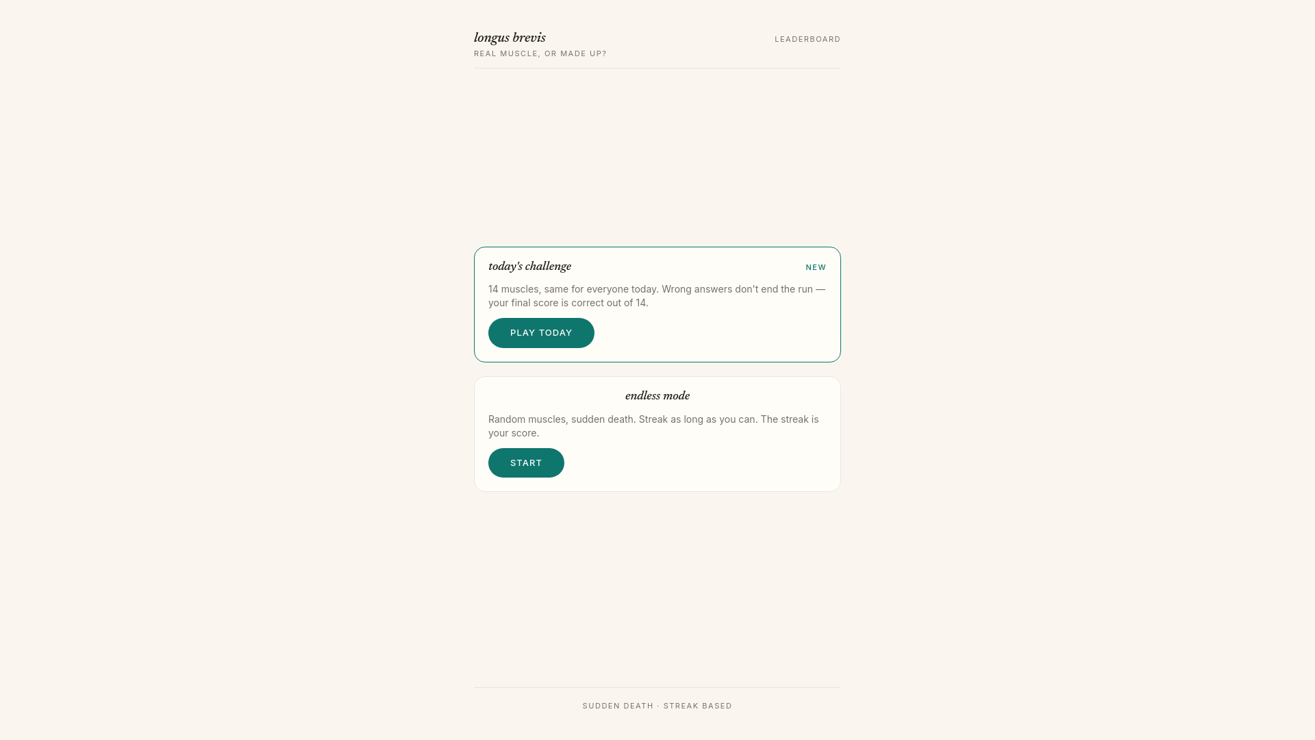 website screenshot of https://longusbrevis.com/