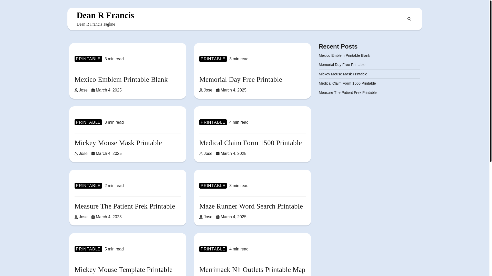 website screenshot of https://deanrfrancisg.pages.dev/