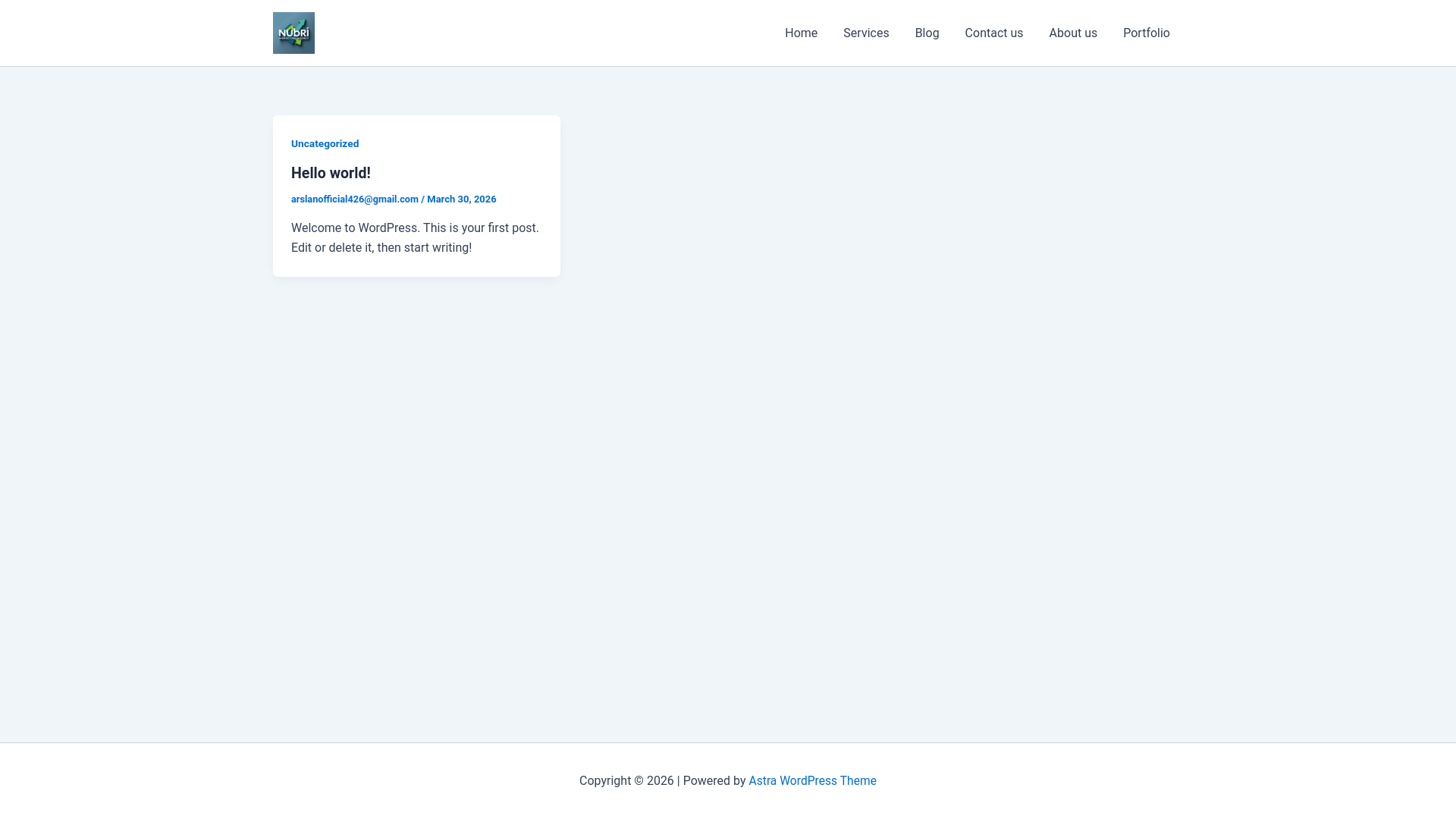 website screenshot of https://nubrimarketing.site