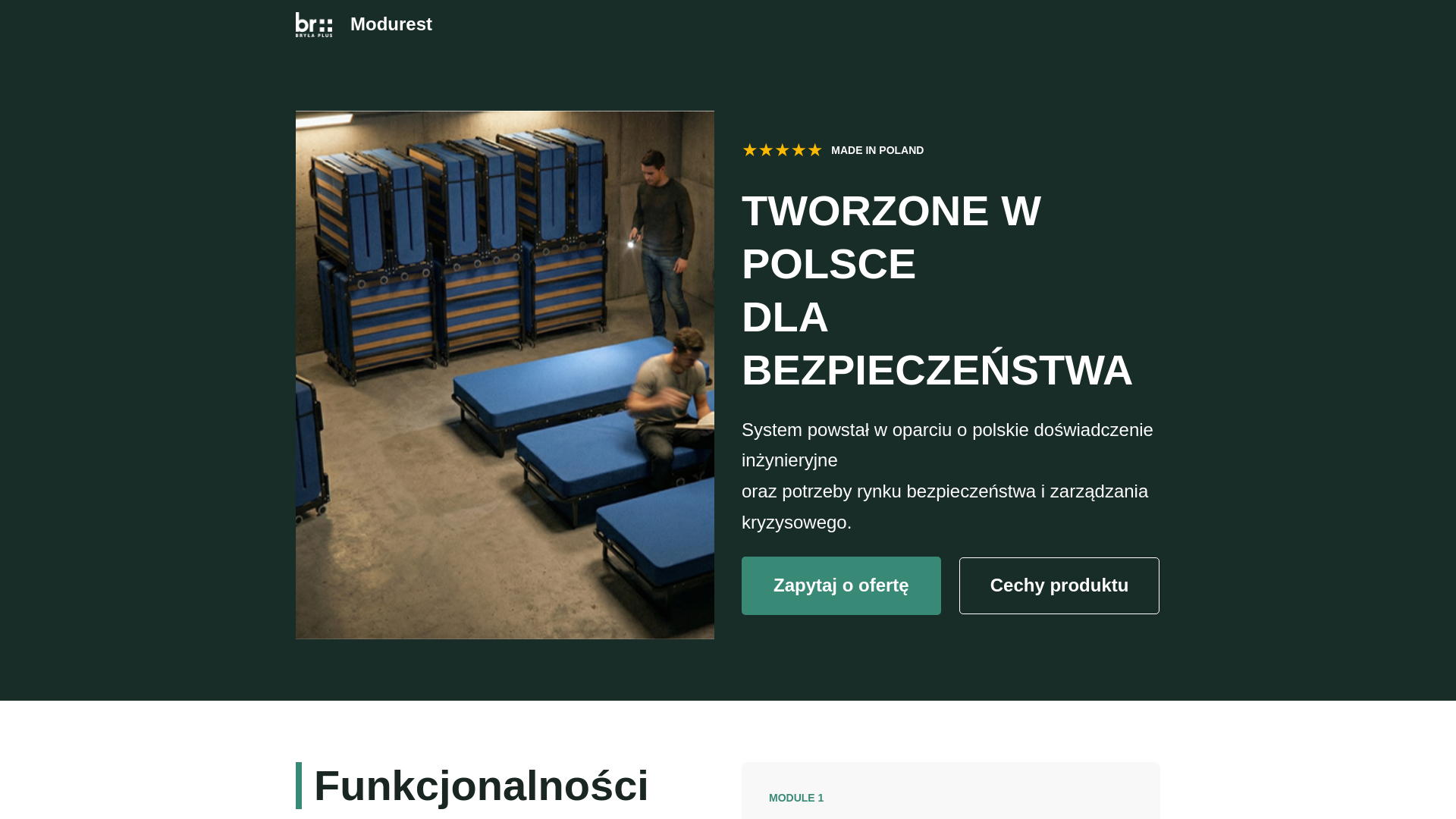 website screenshot of https://skladanelozka.pl/