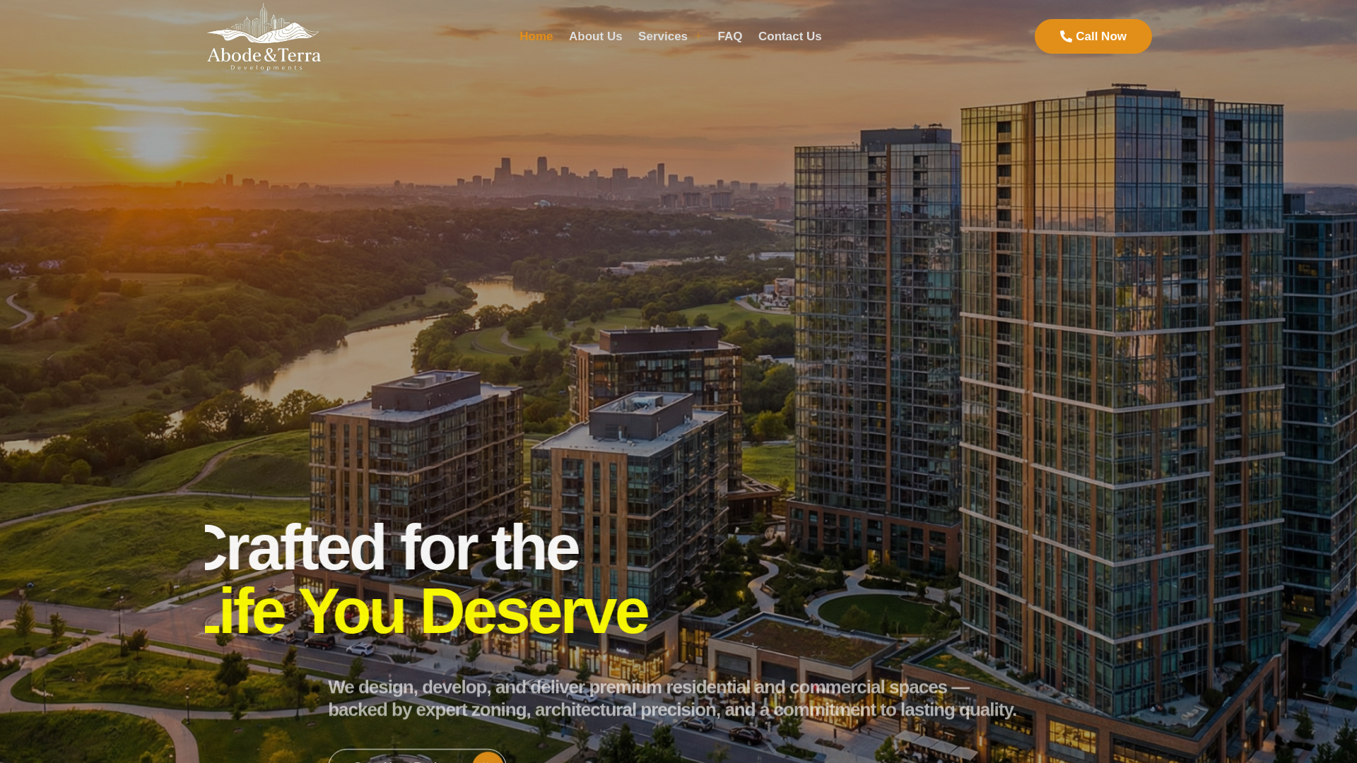 website screenshot of https://abodeterra.ca/