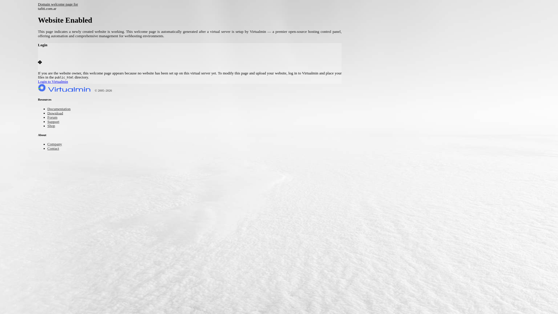 website screenshot of https://tafiti.com.ar/