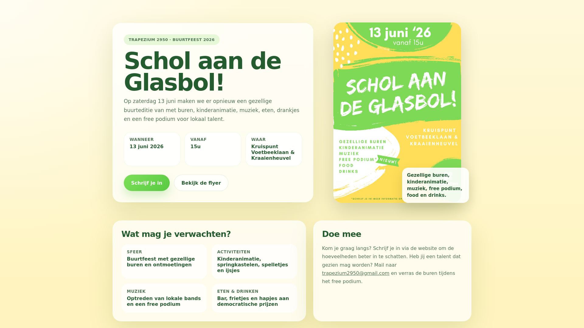 website screenshot of https://trapeziumfeesten.be/