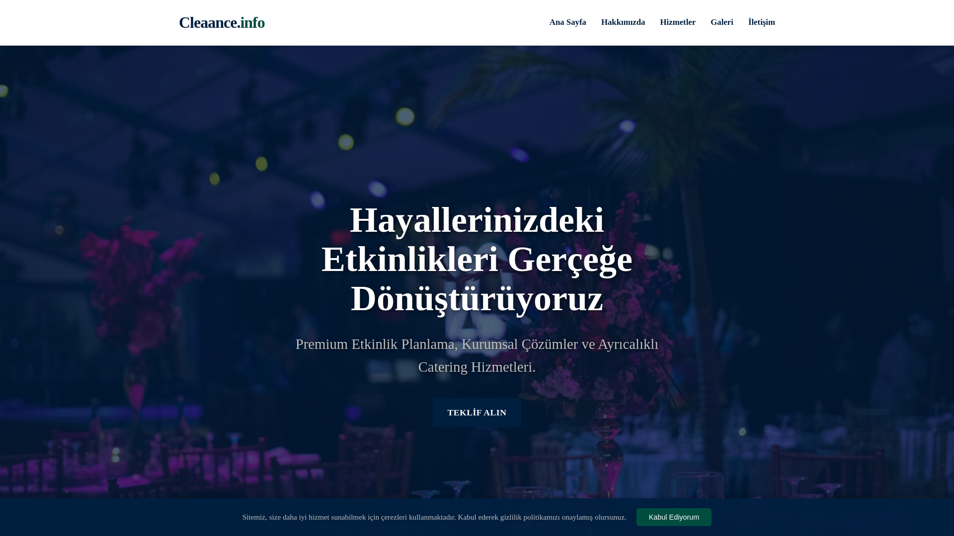 website screenshot of https://cleaance.info/