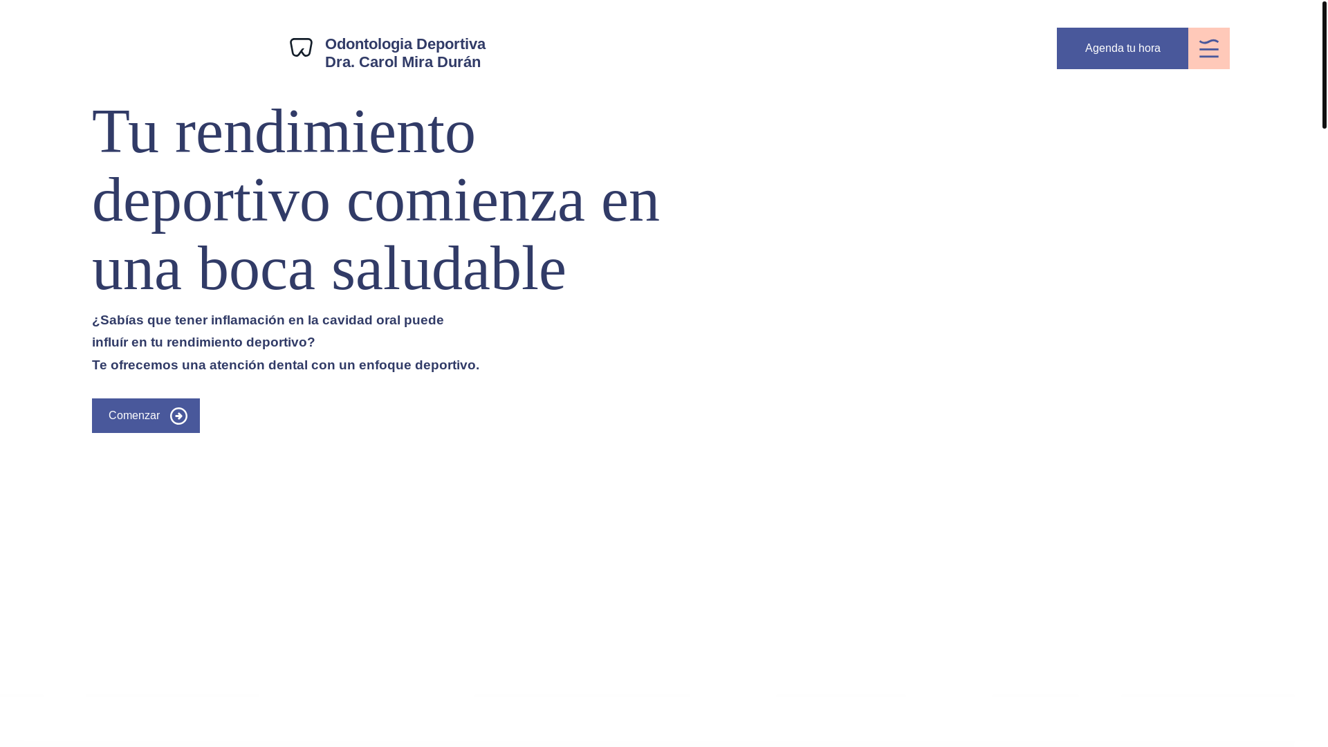 website screenshot of https://dentistadeportiva.com/