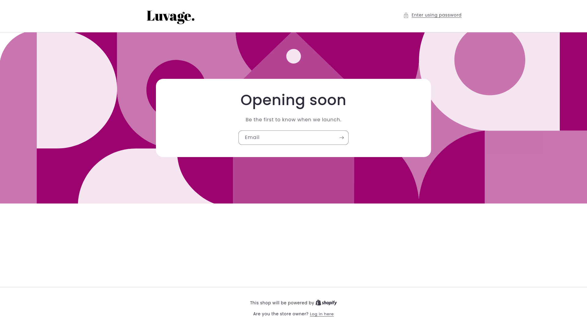 website screenshot of https://luvage.nl/