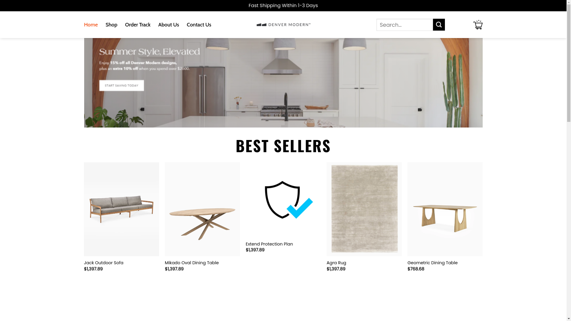 website screenshot of https://digitaldenvermodern.shop/
